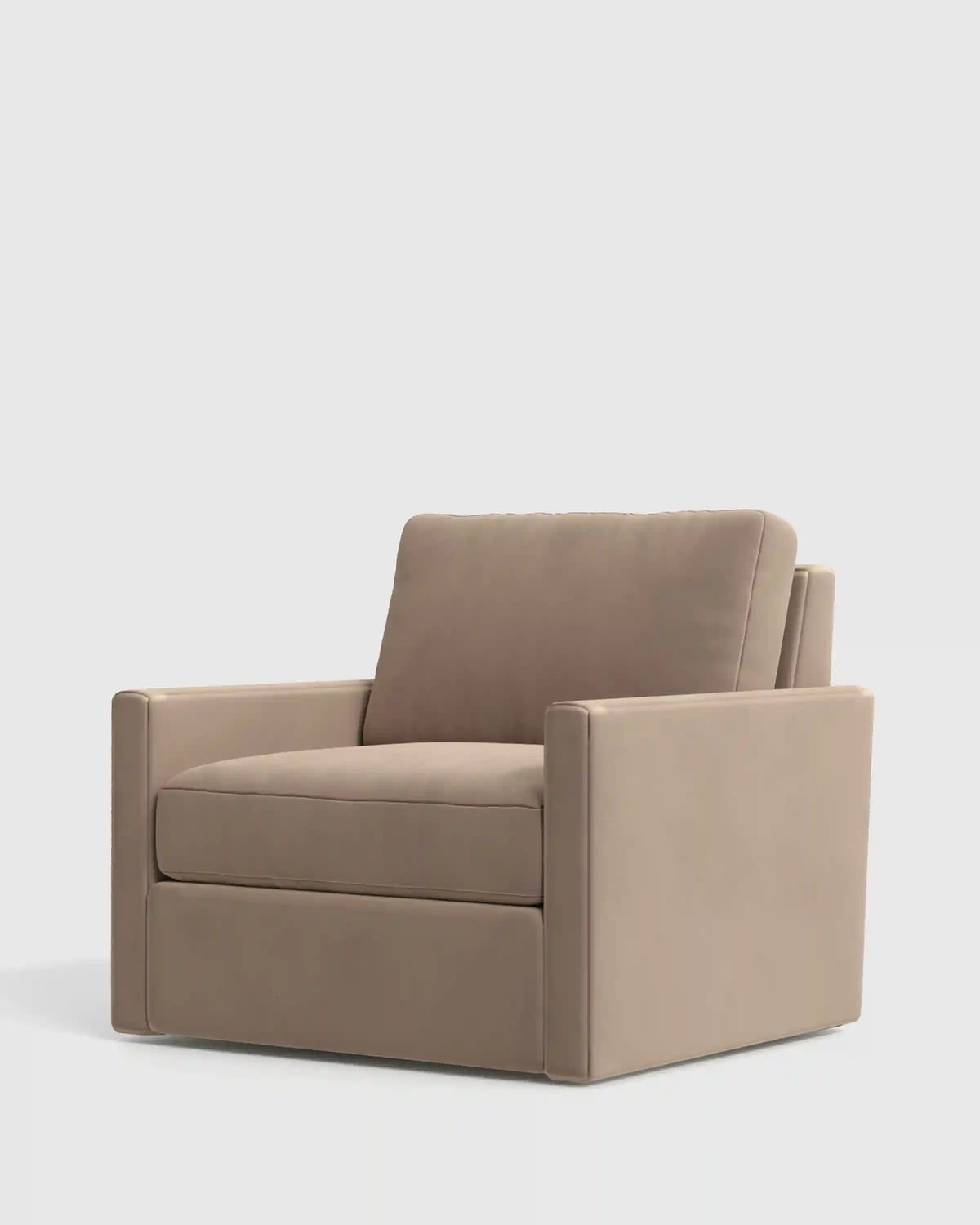 Brennan Swivel Chair in Performance Velvet