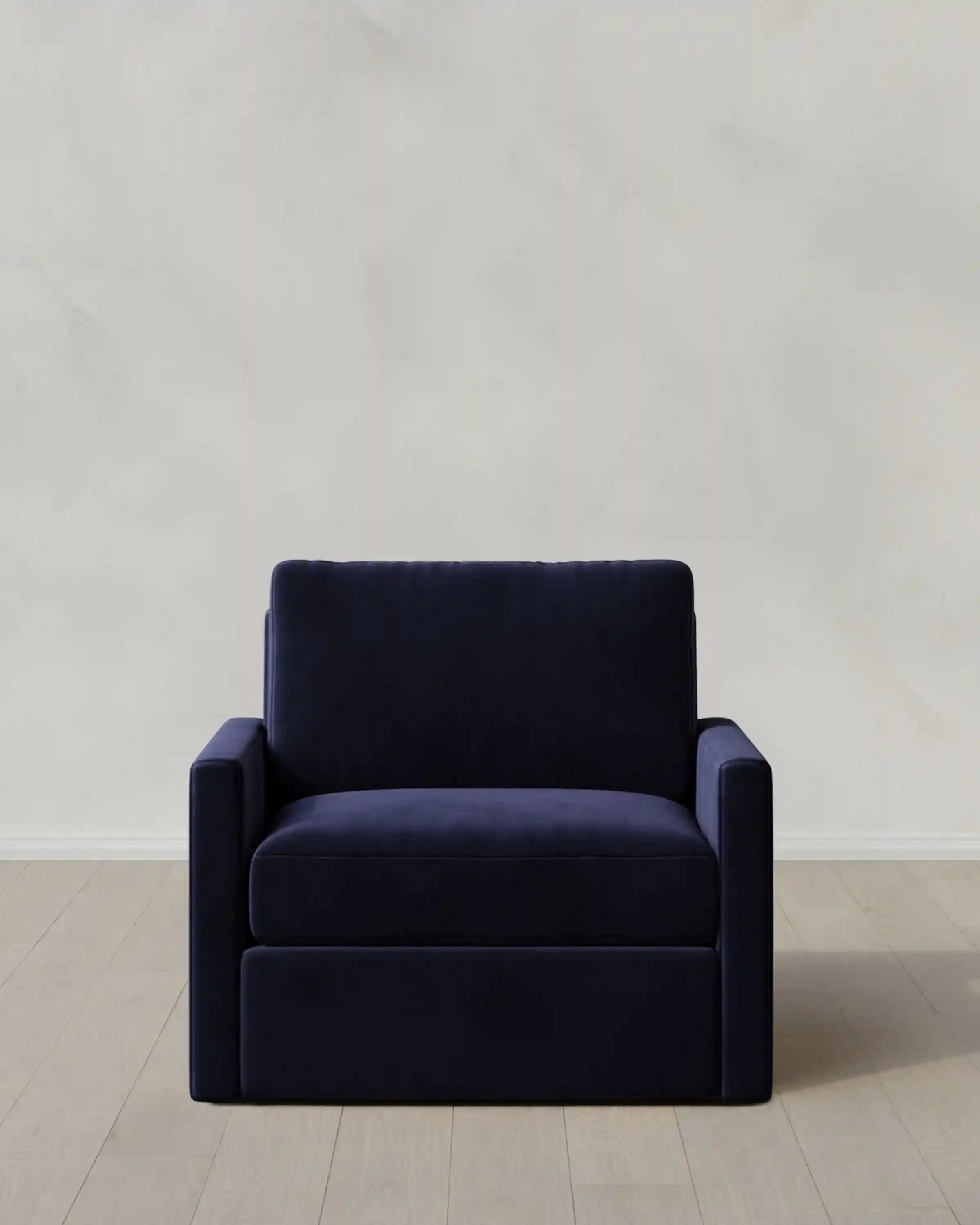 Brennan Swivel Chair in Performance Velvet