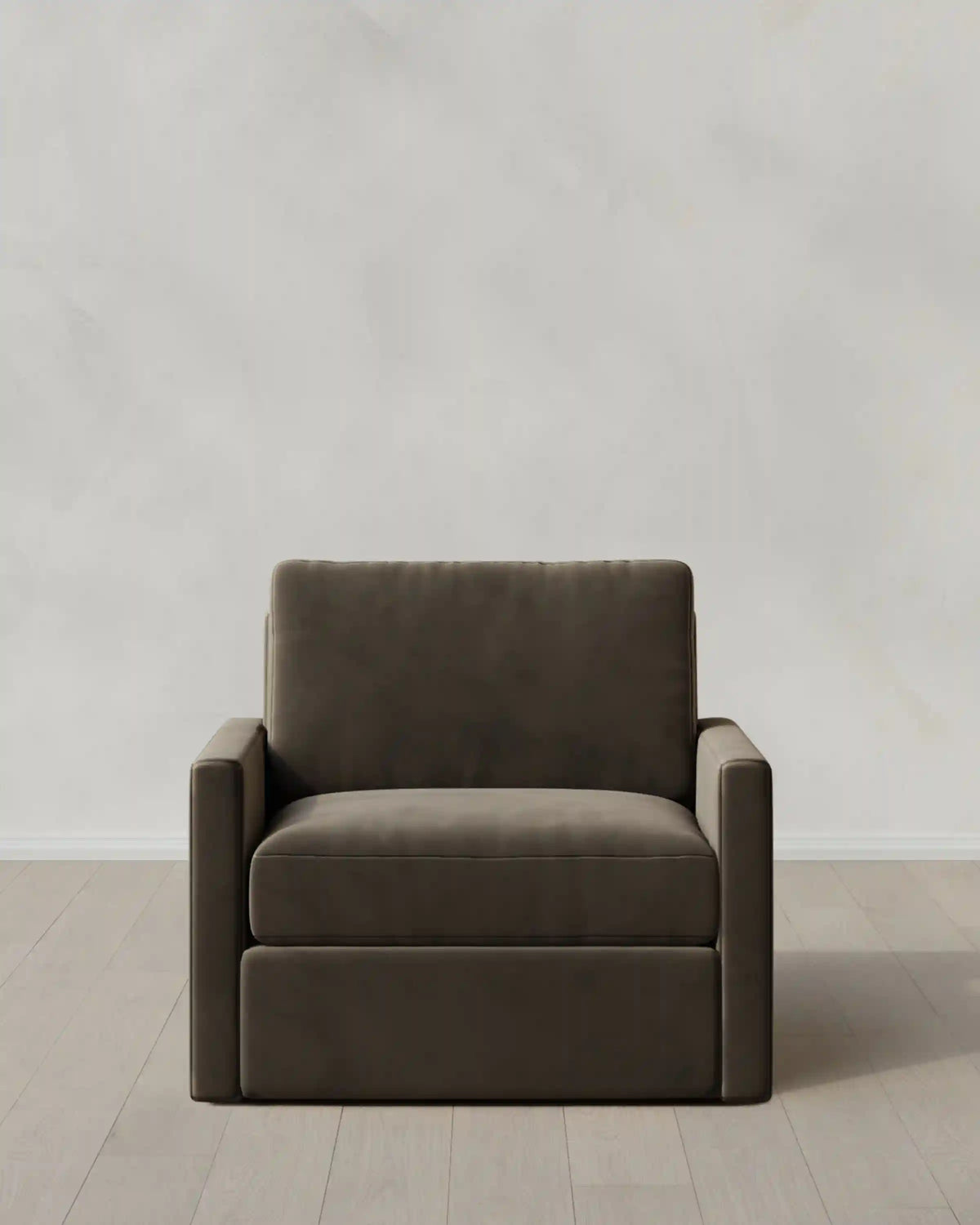 Brennan Swivel Chair in Performance Velvet