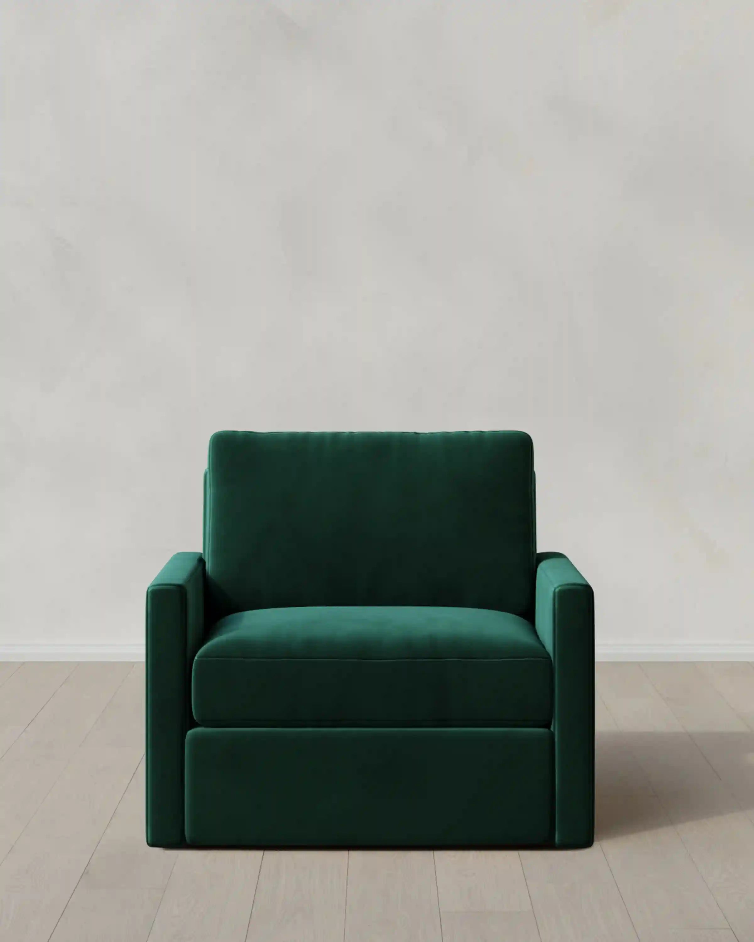 Brennan Swivel Chair in Performance Velvet