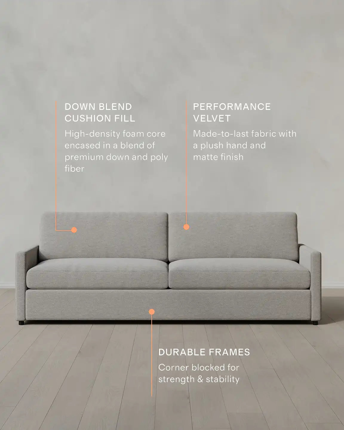 Brennan Sofa in Performance Basketweave