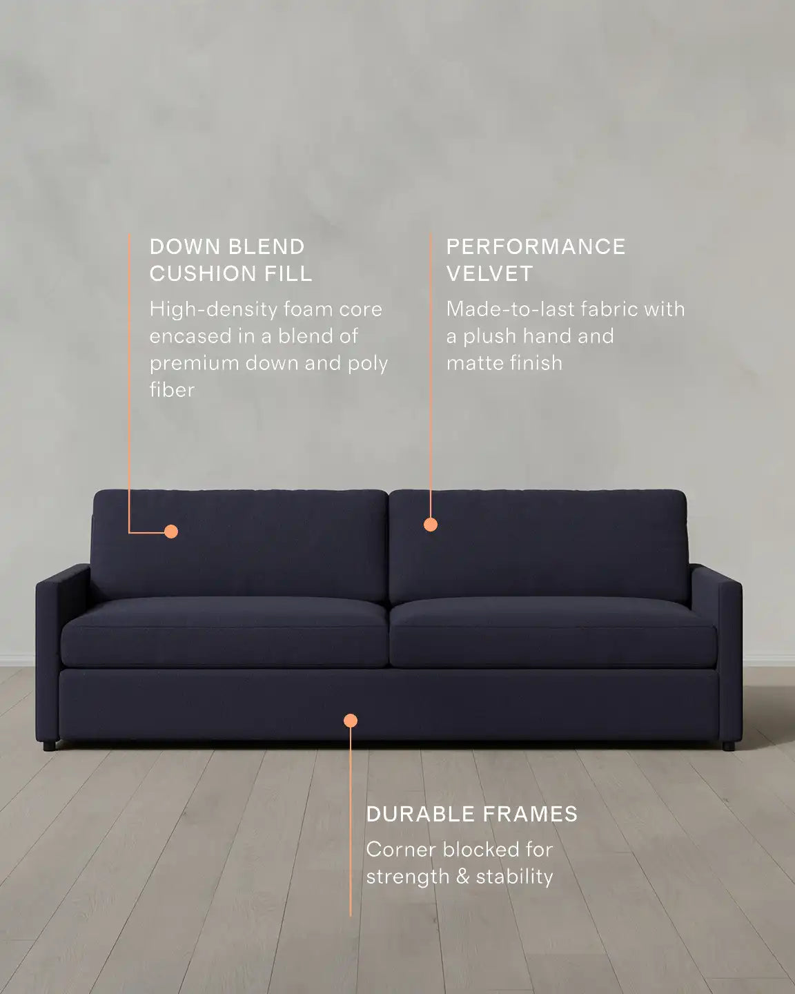 Brennan Sofa in Performance Basketweave