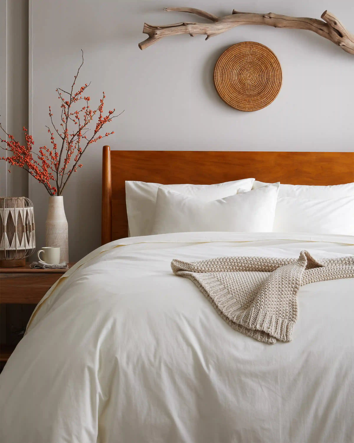 Organic Brushed Cotton Duvet Cover Set