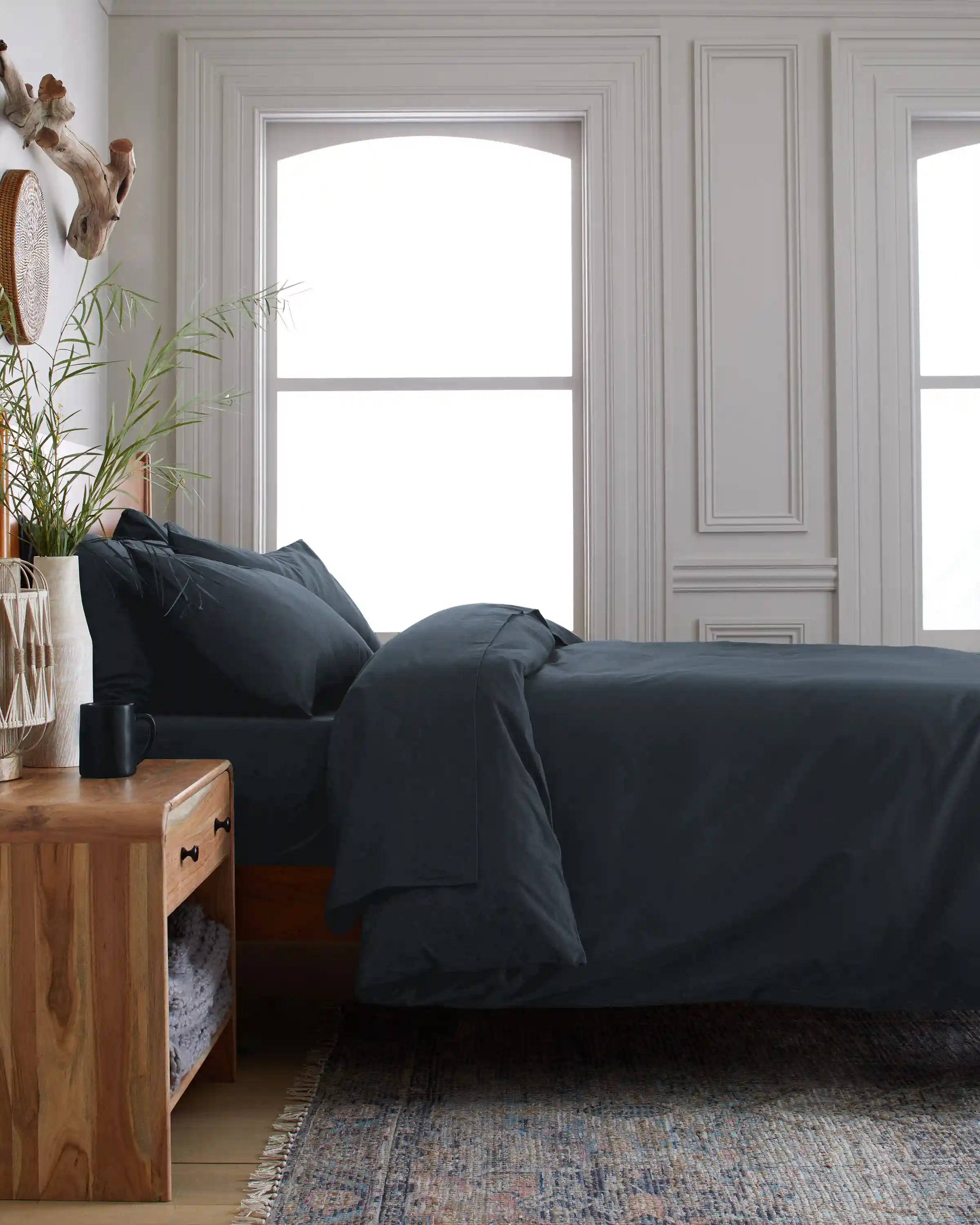 Organic Brushed Cotton Sham Set