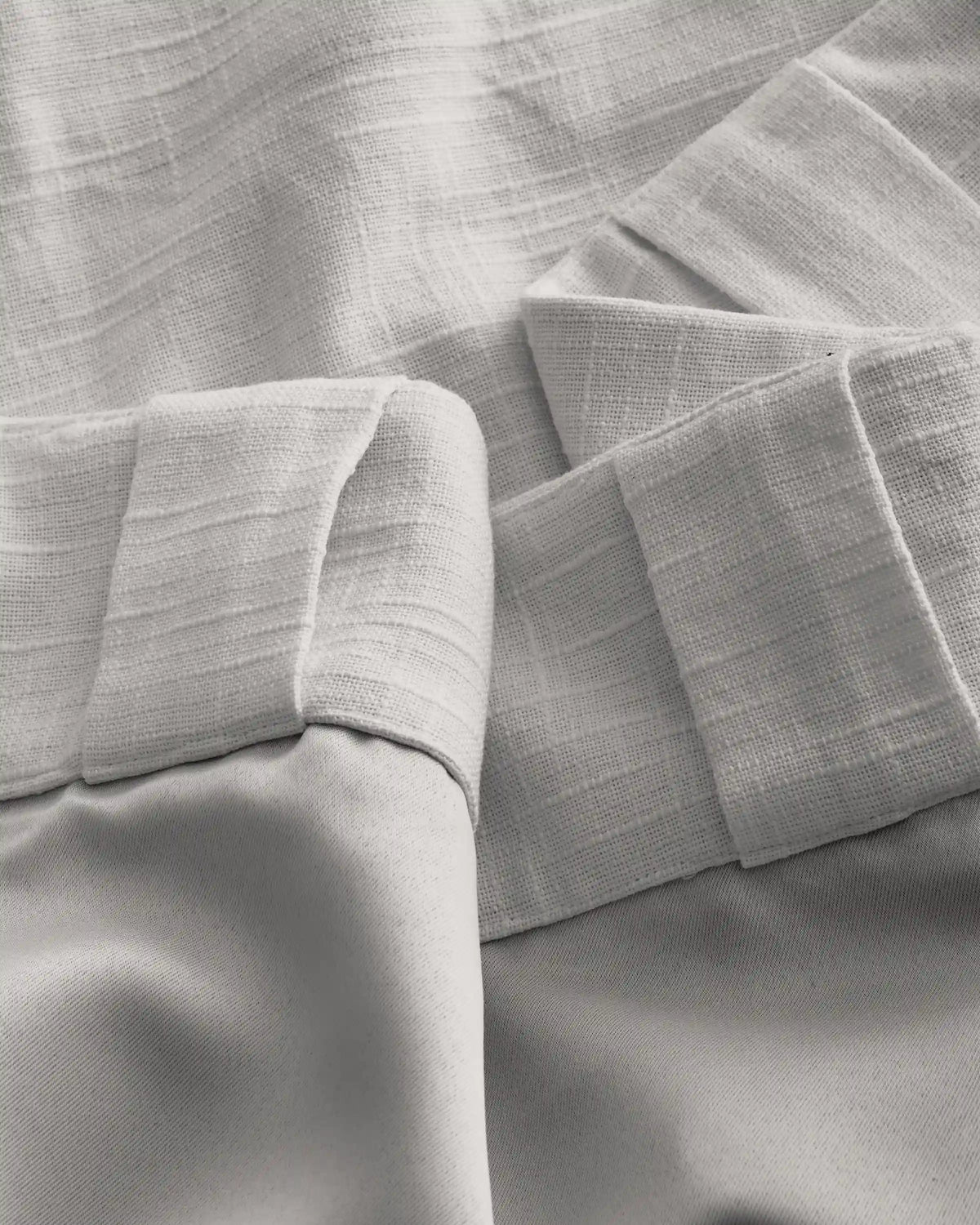 Cotton Slub Room Darkening Curtain - Single Panel