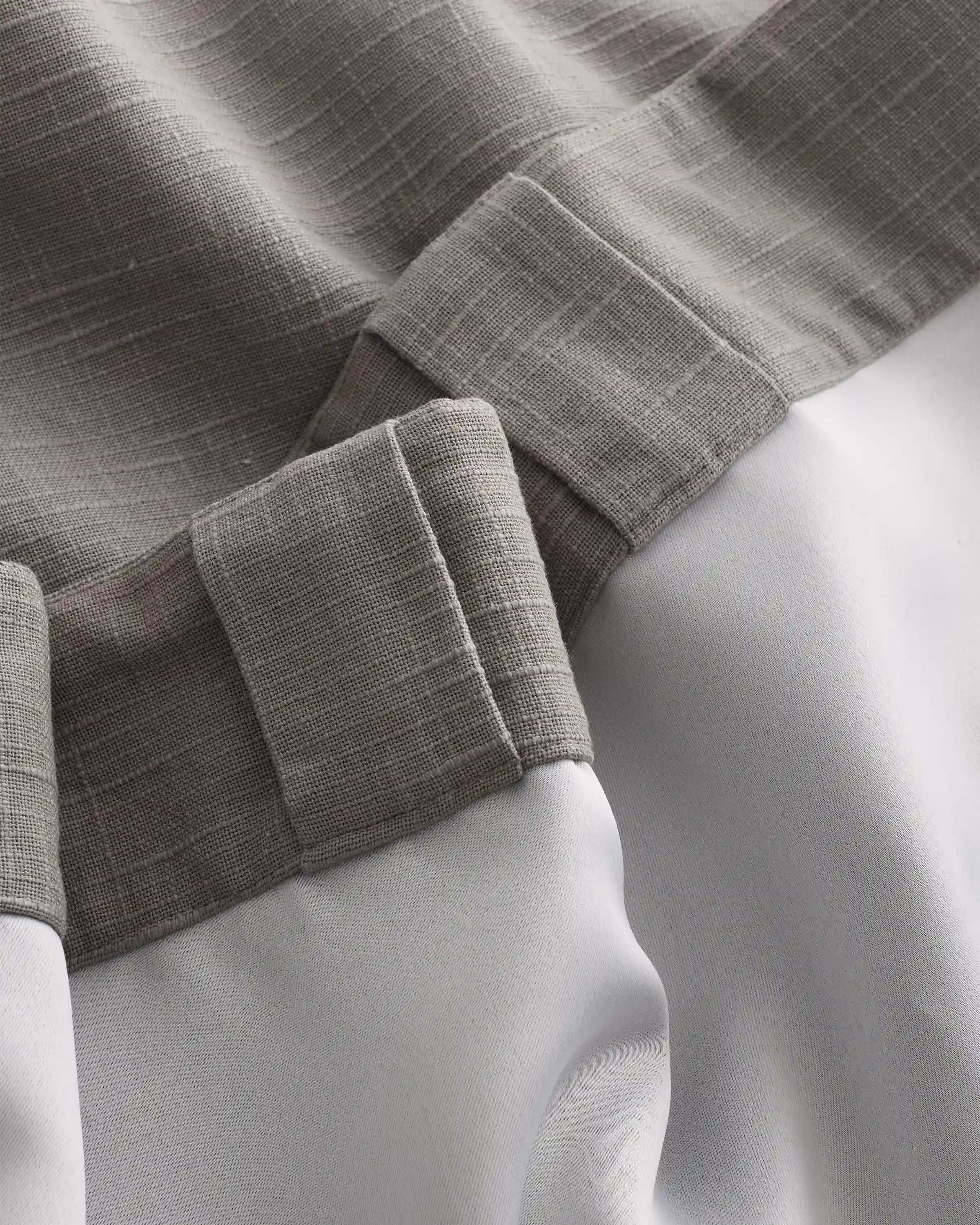 Cotton Slub Room Darkening Curtain - Single Panel