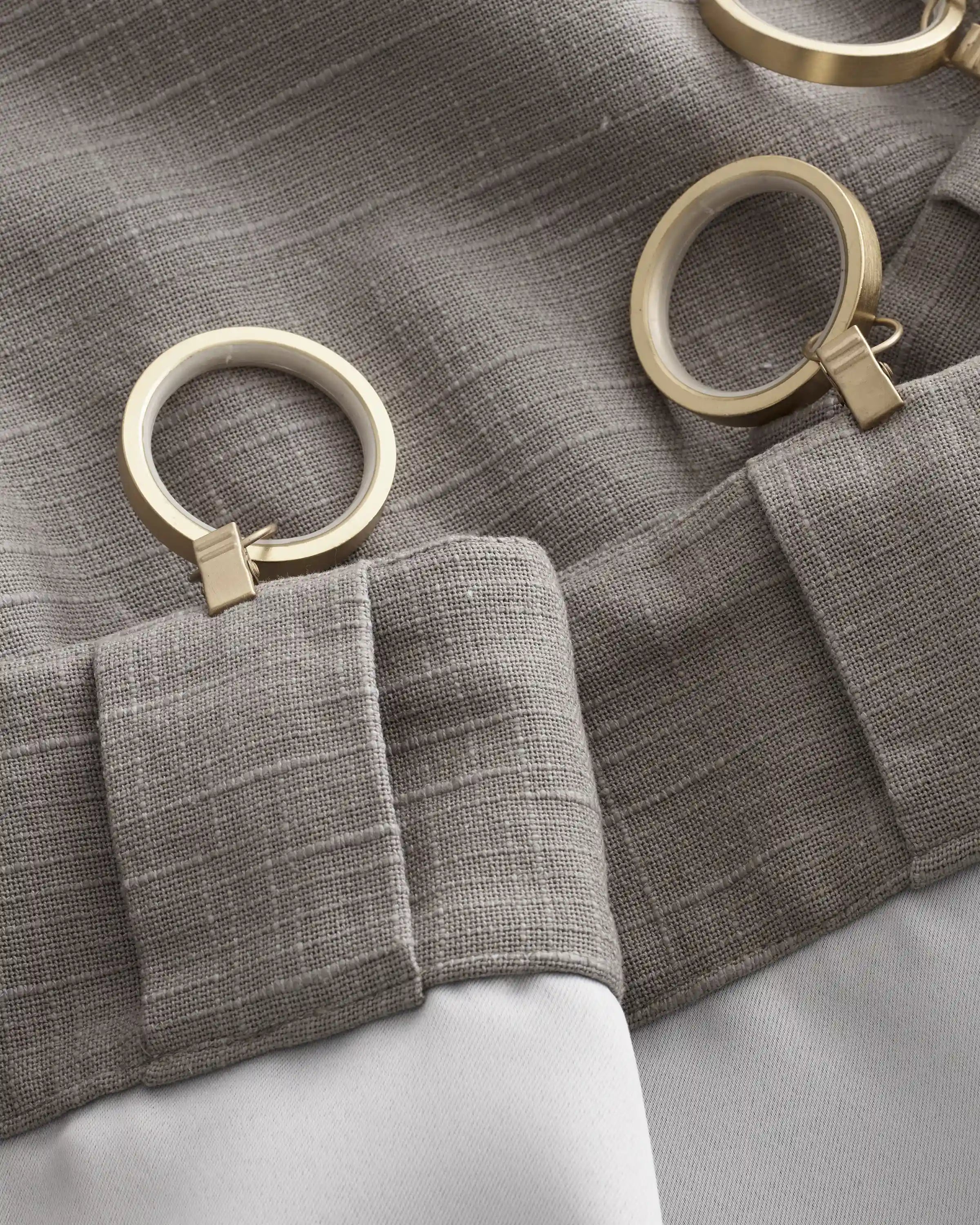 Cotton Slub Room Darkening Curtain - Single Panel