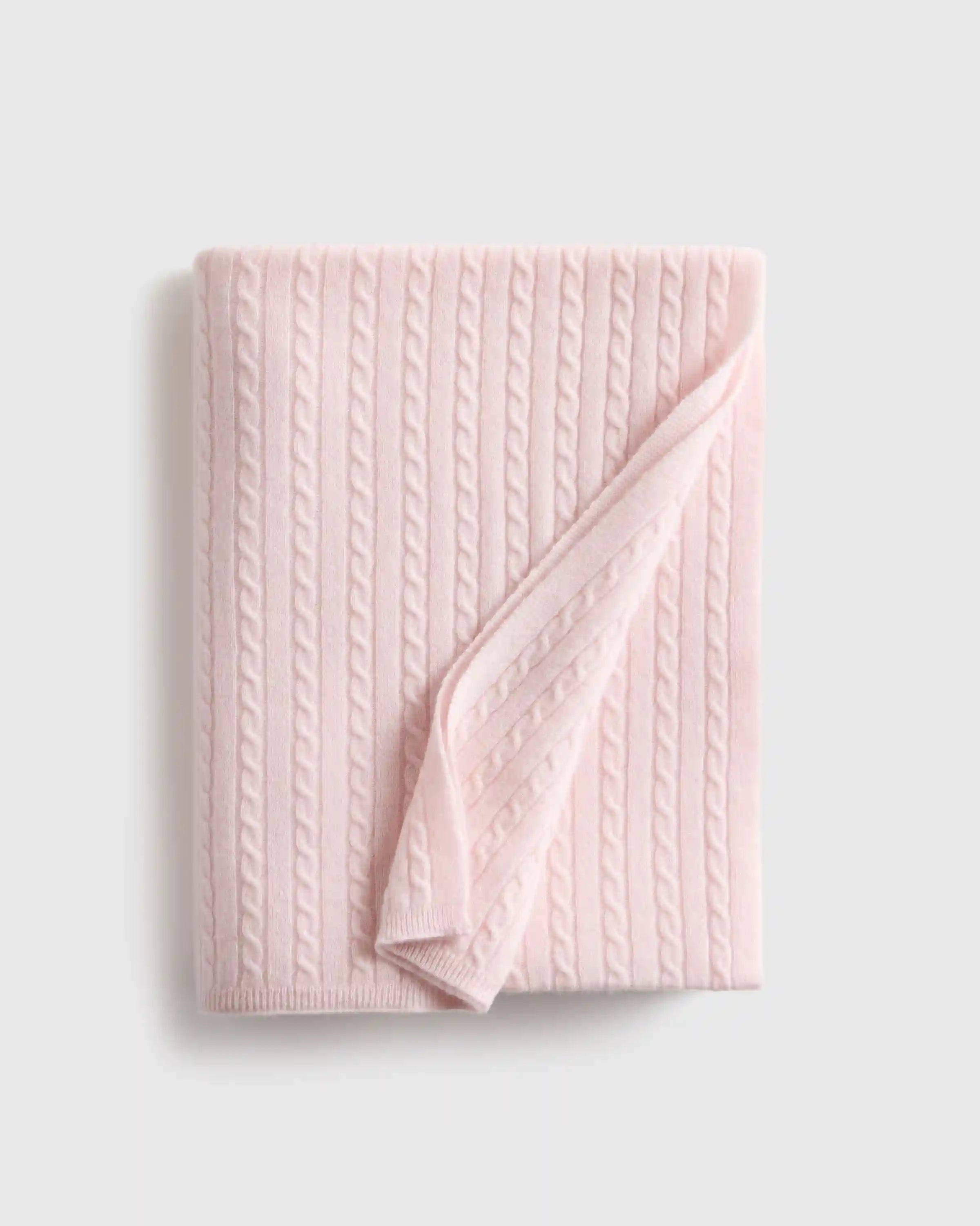 Cable Knit Cashmere Throw
