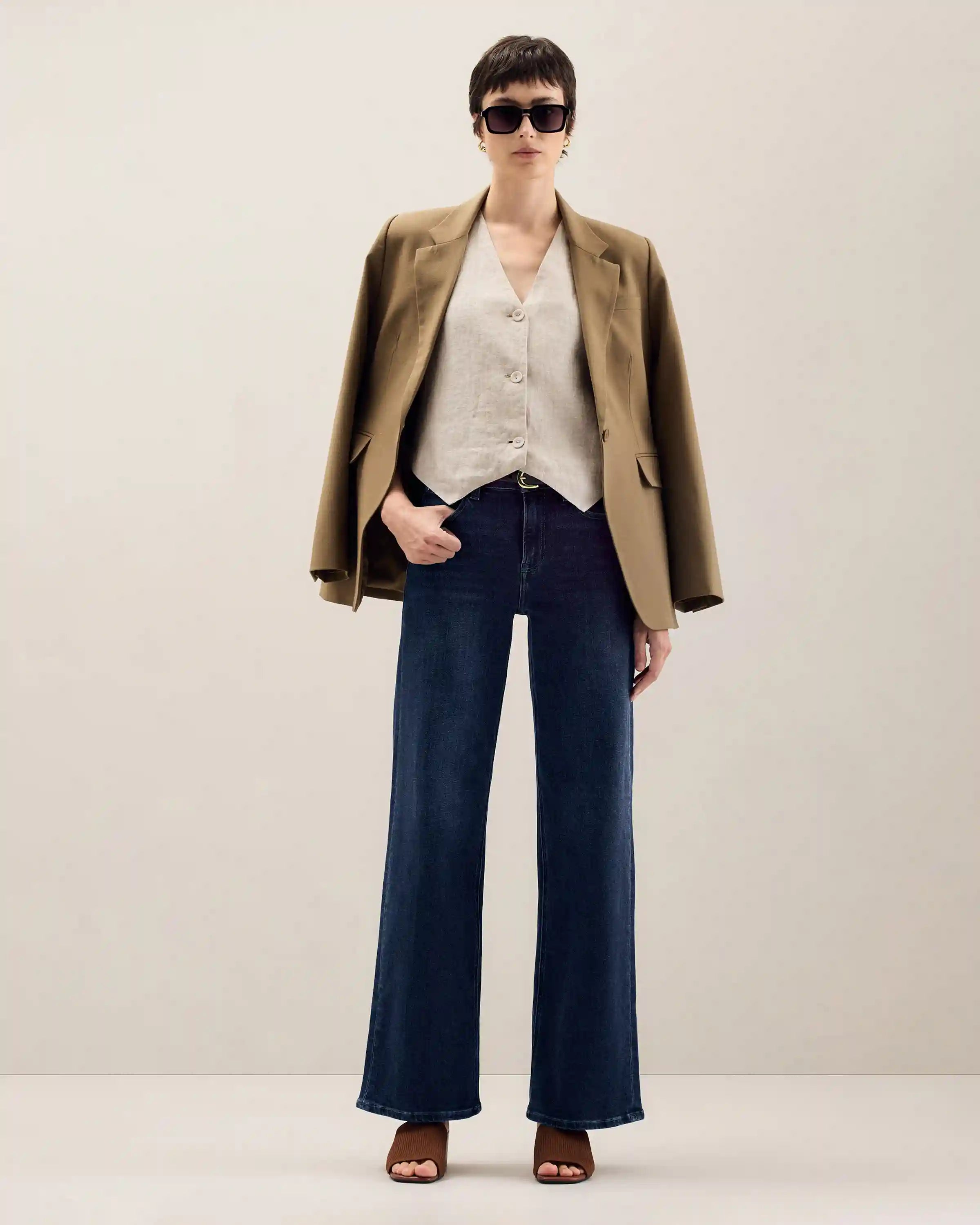 Bella Stretch Wide Leg Jeans