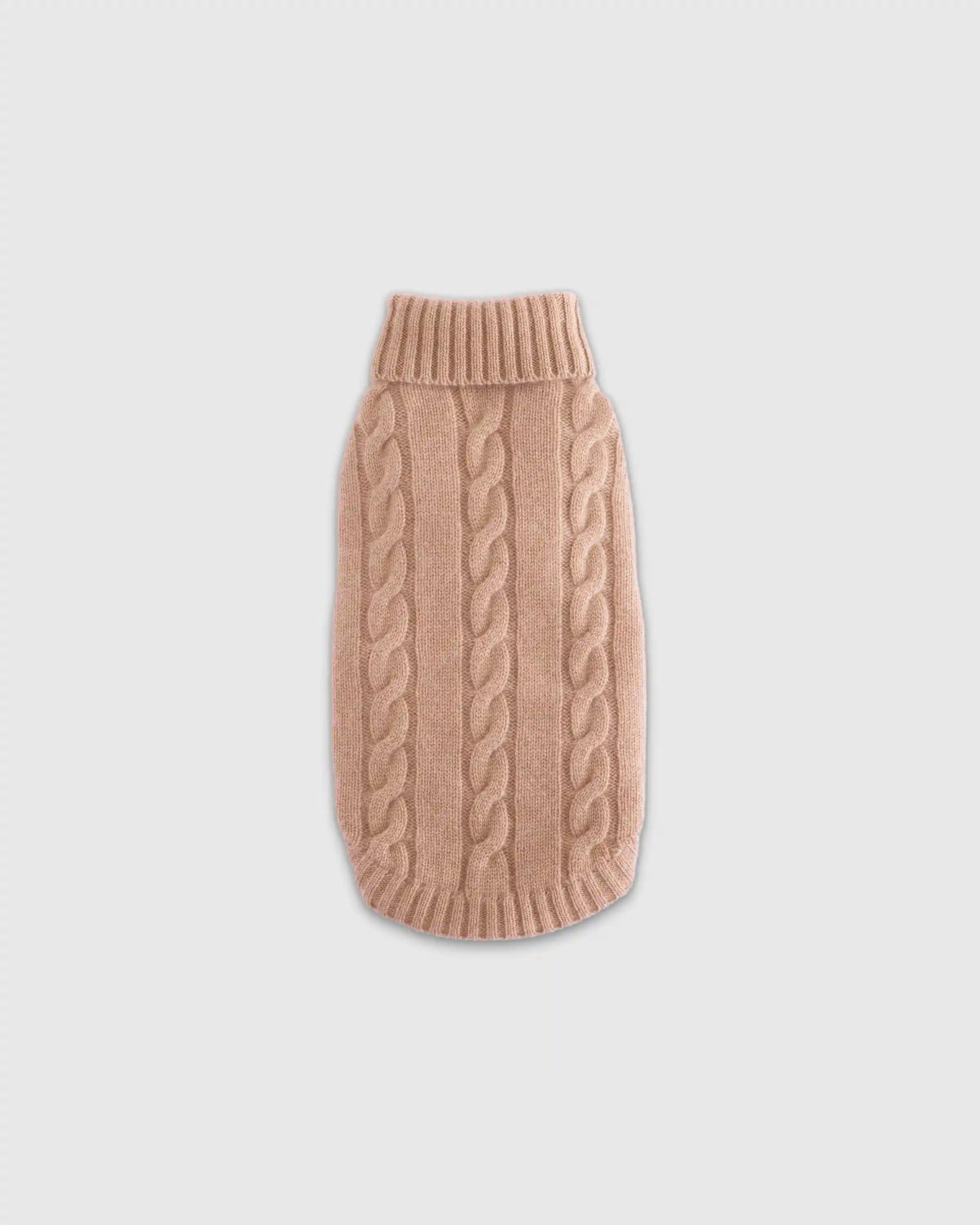 Mongolian Cashmere Cable Knit Dog Sweater