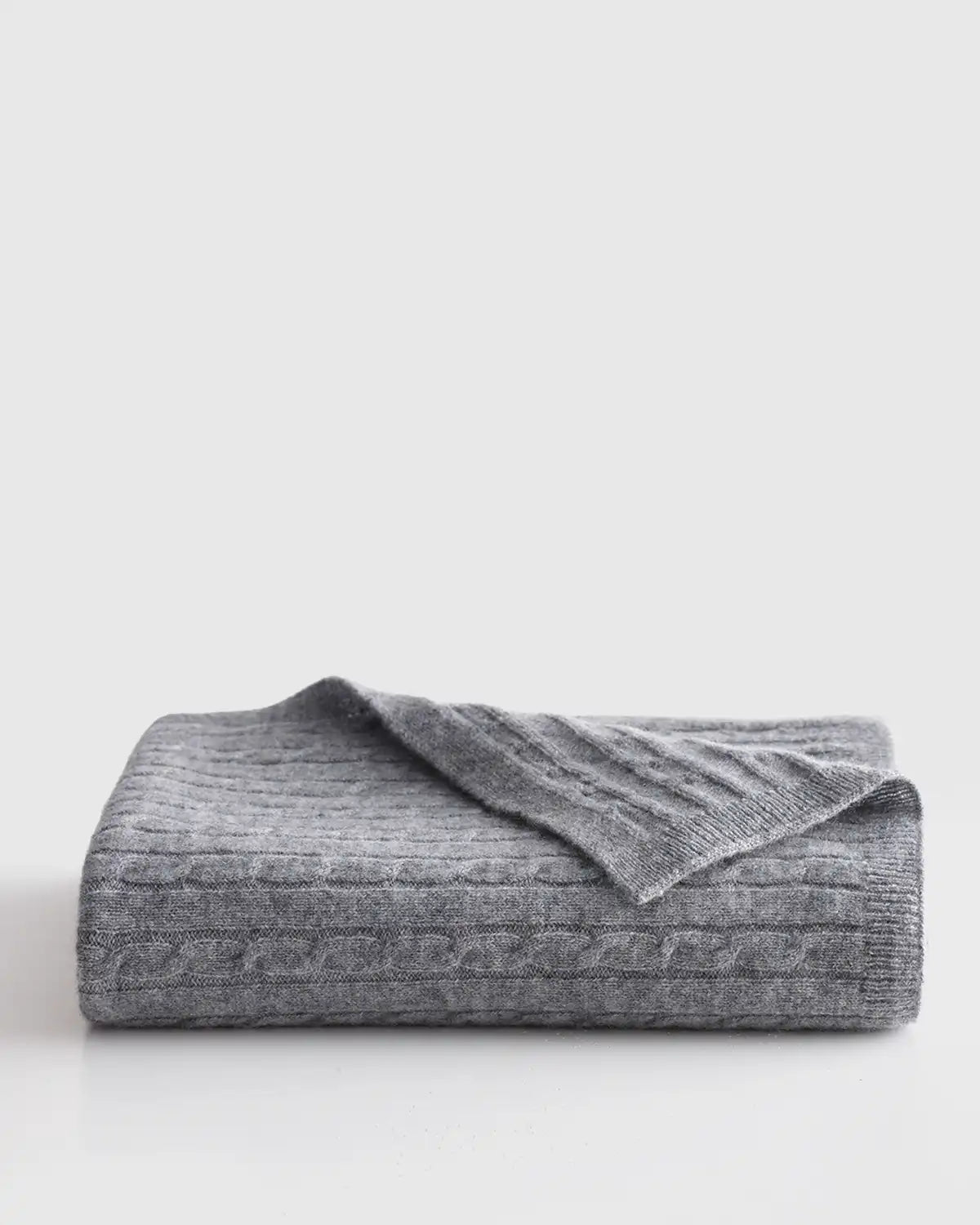 Mongolian Cashmere Cable Knit Baby Blanket