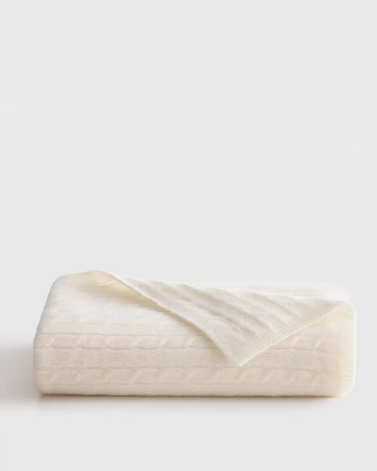 Mongolian Cashmere Cable Knit Baby Blanket