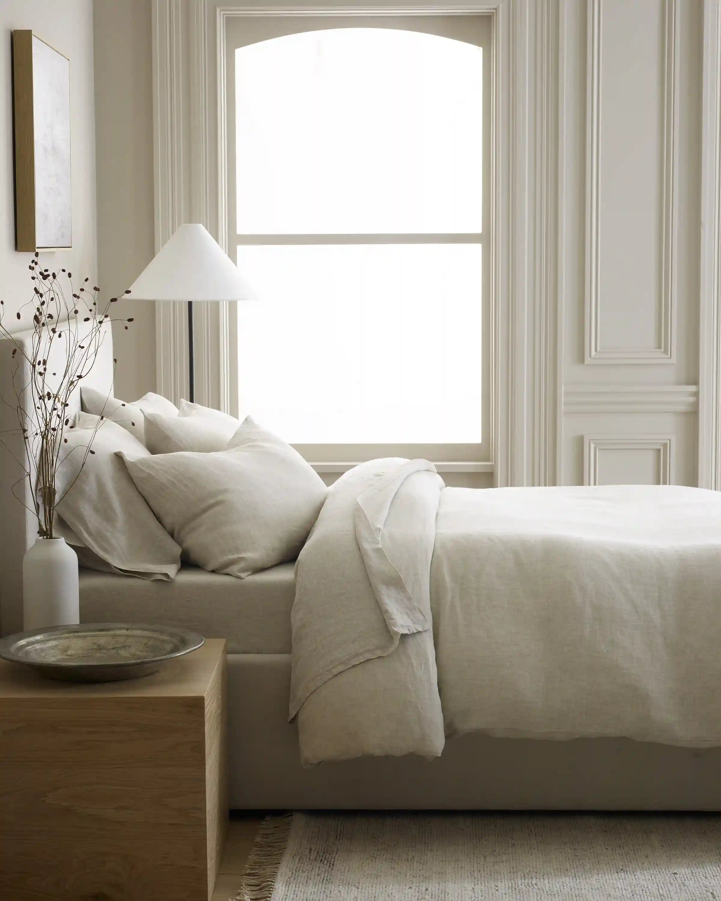 European Linen Chambray Deluxe Bedding Bundle