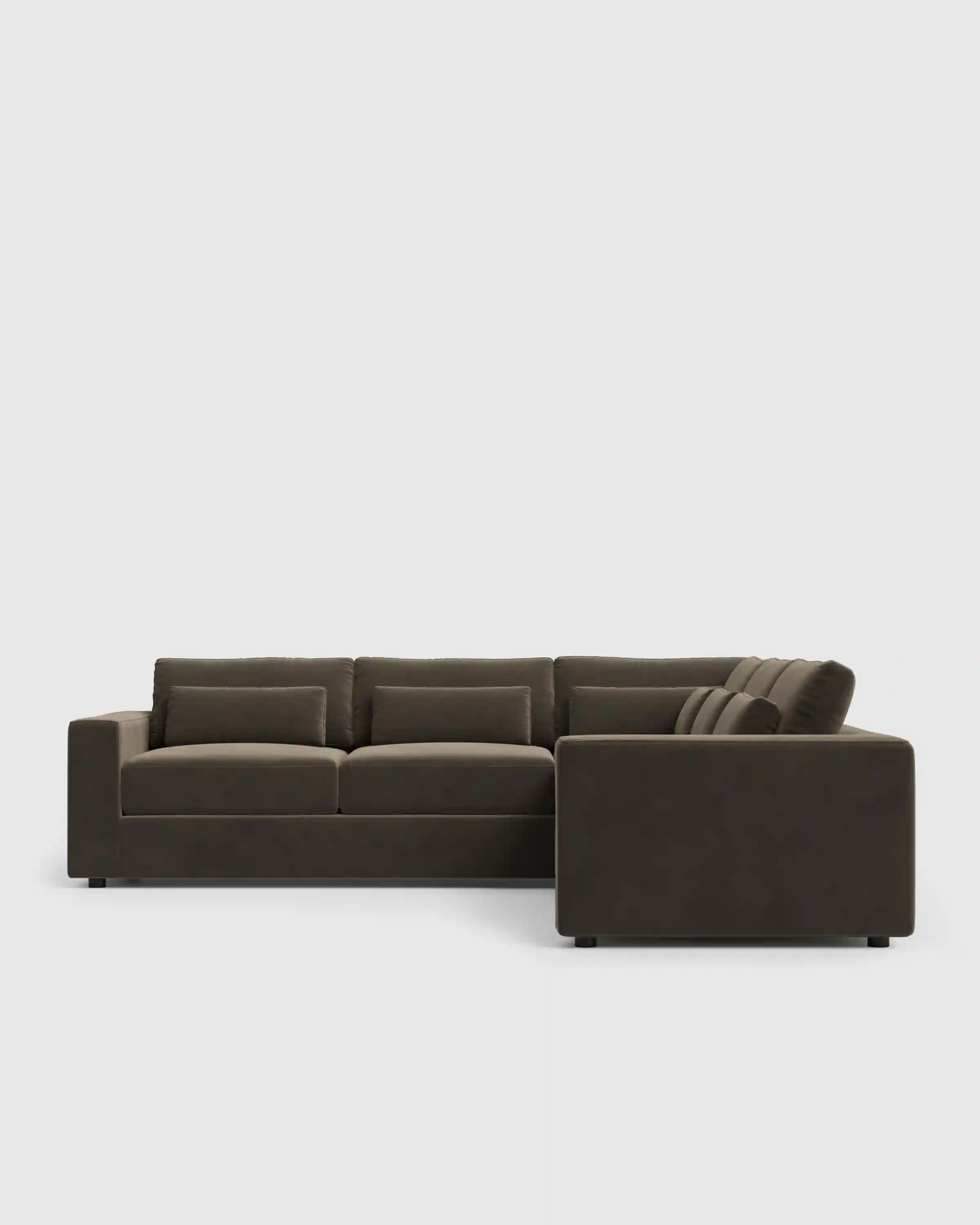 Ashford Deep Seat L Sectional in Performance Velvet