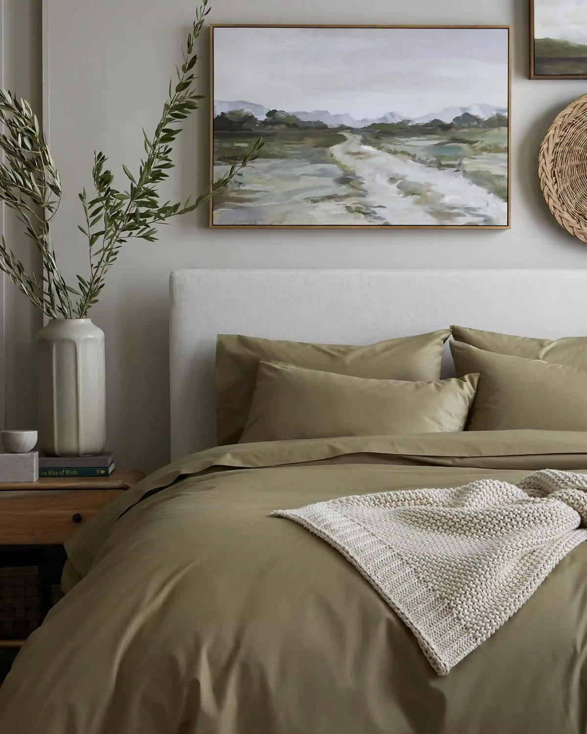 Organic Crisp Percale Duvet Cover Set