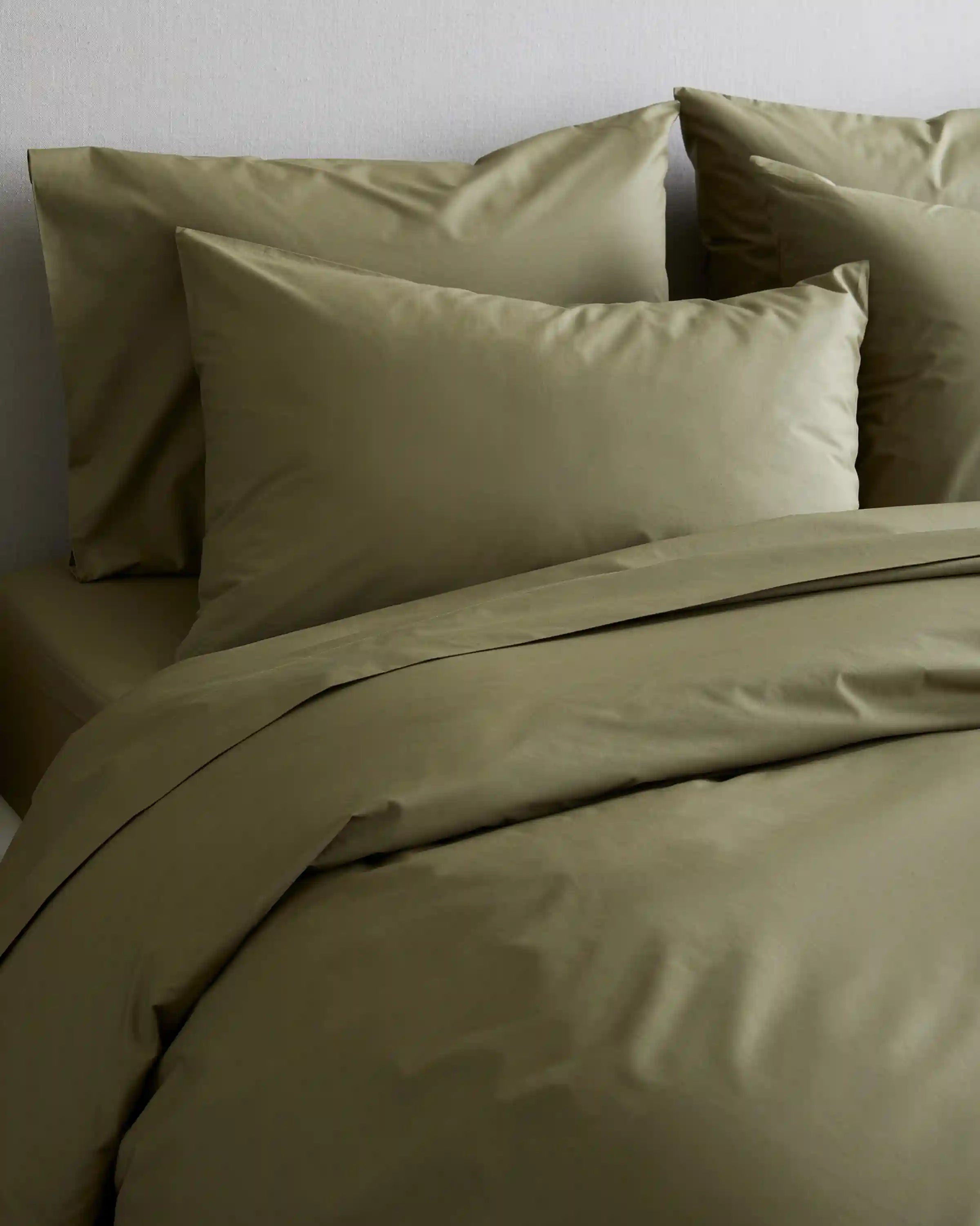 Organic Crisp Percale Duvet Cover Set