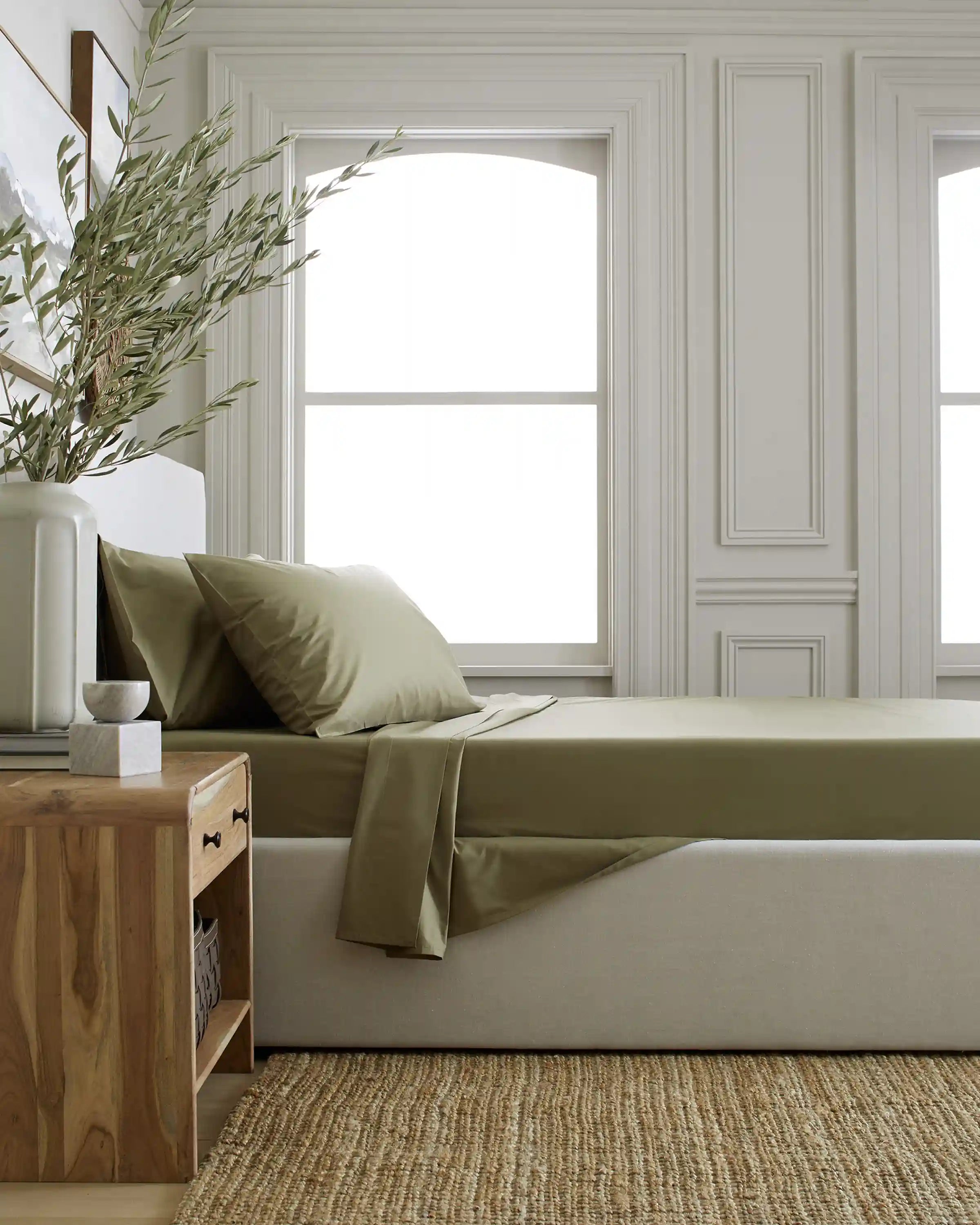 Organic Crisp Percale Sheet Set