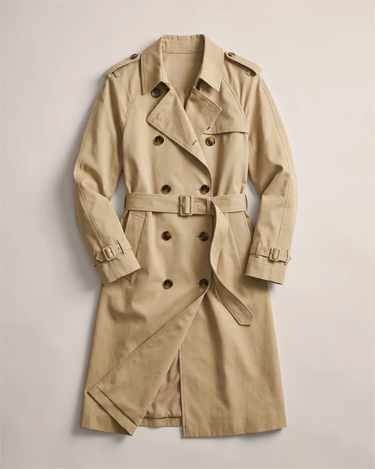 Comfort Stretch Long Trench Coat