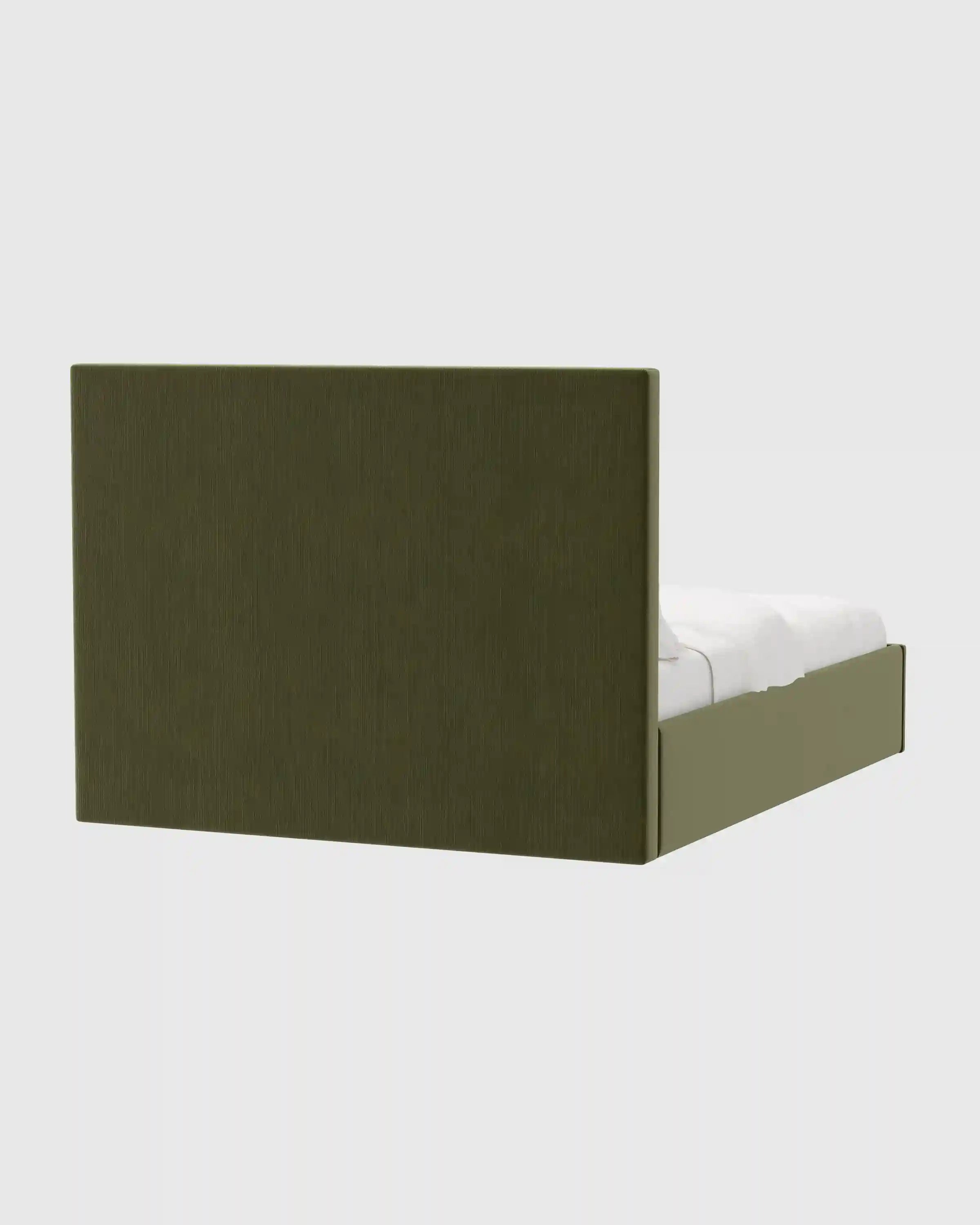 Square Bed in Performance Velvet