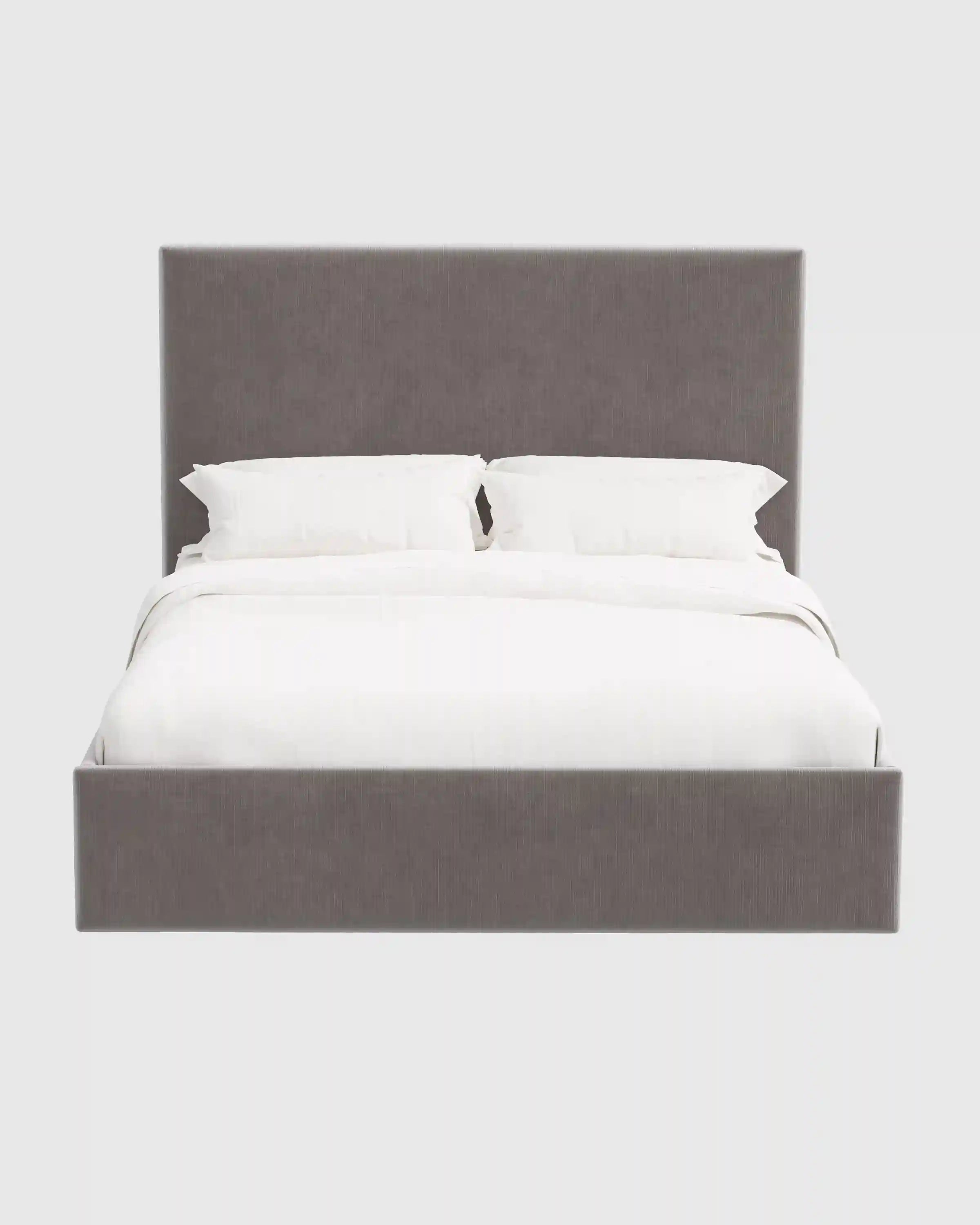 Square Bed in Performance Velvet