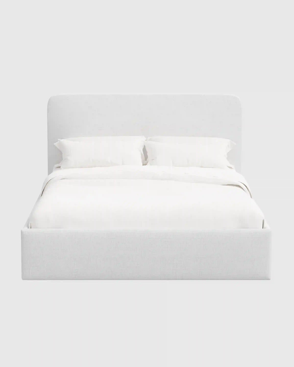 100% Linen Curved Bed