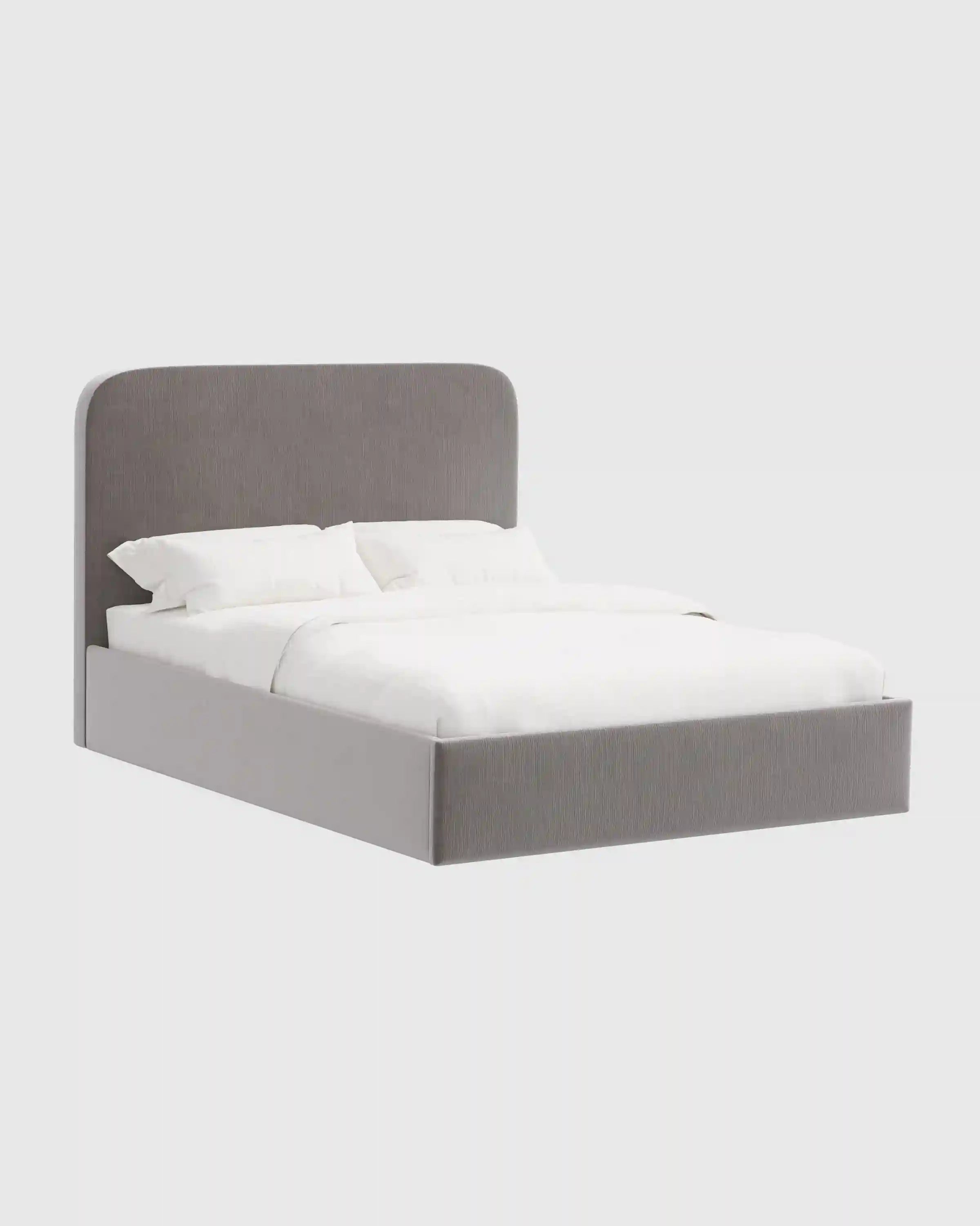 Curved Bed in Performance Velvet