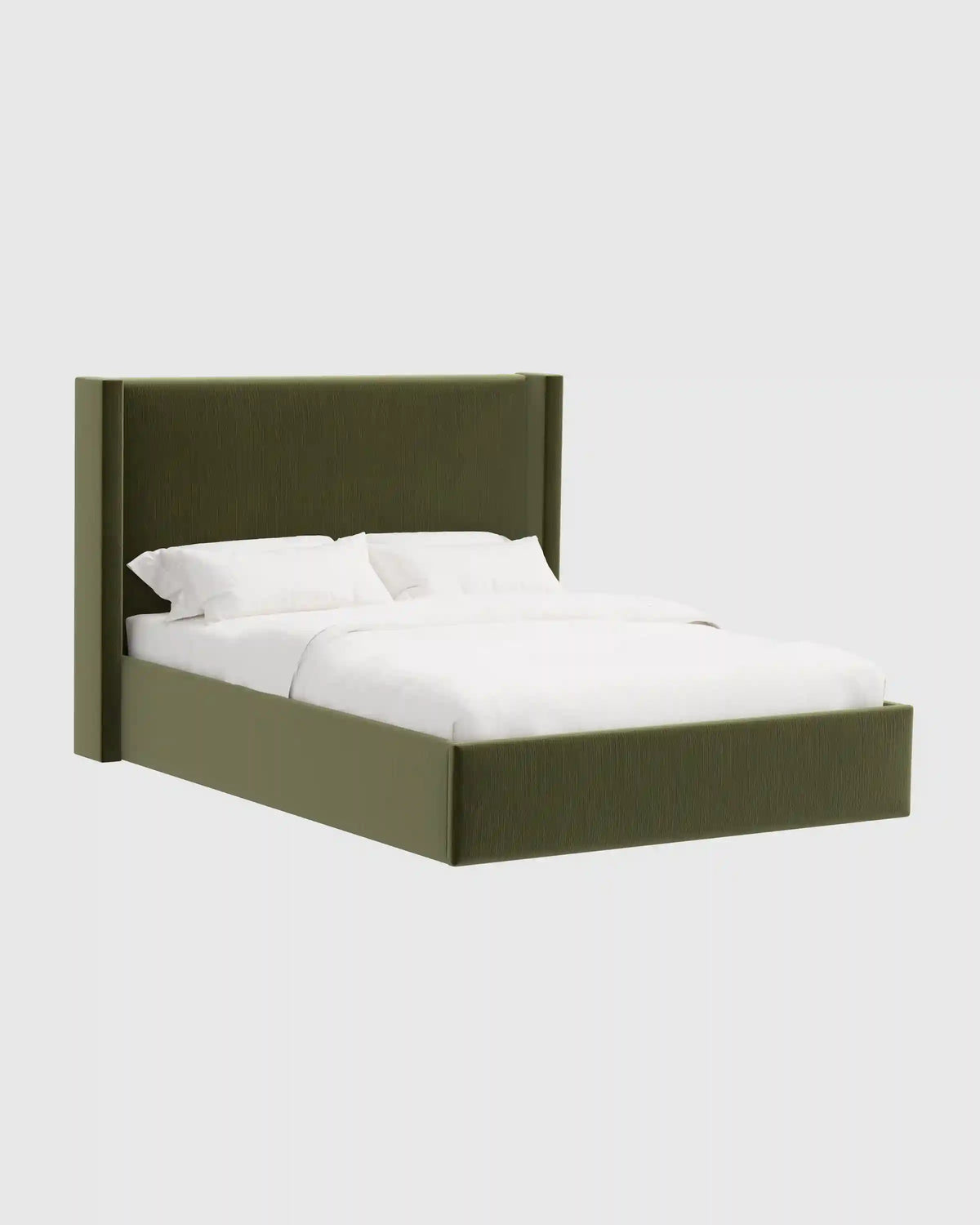 Wingback Bed in Performance Velvet