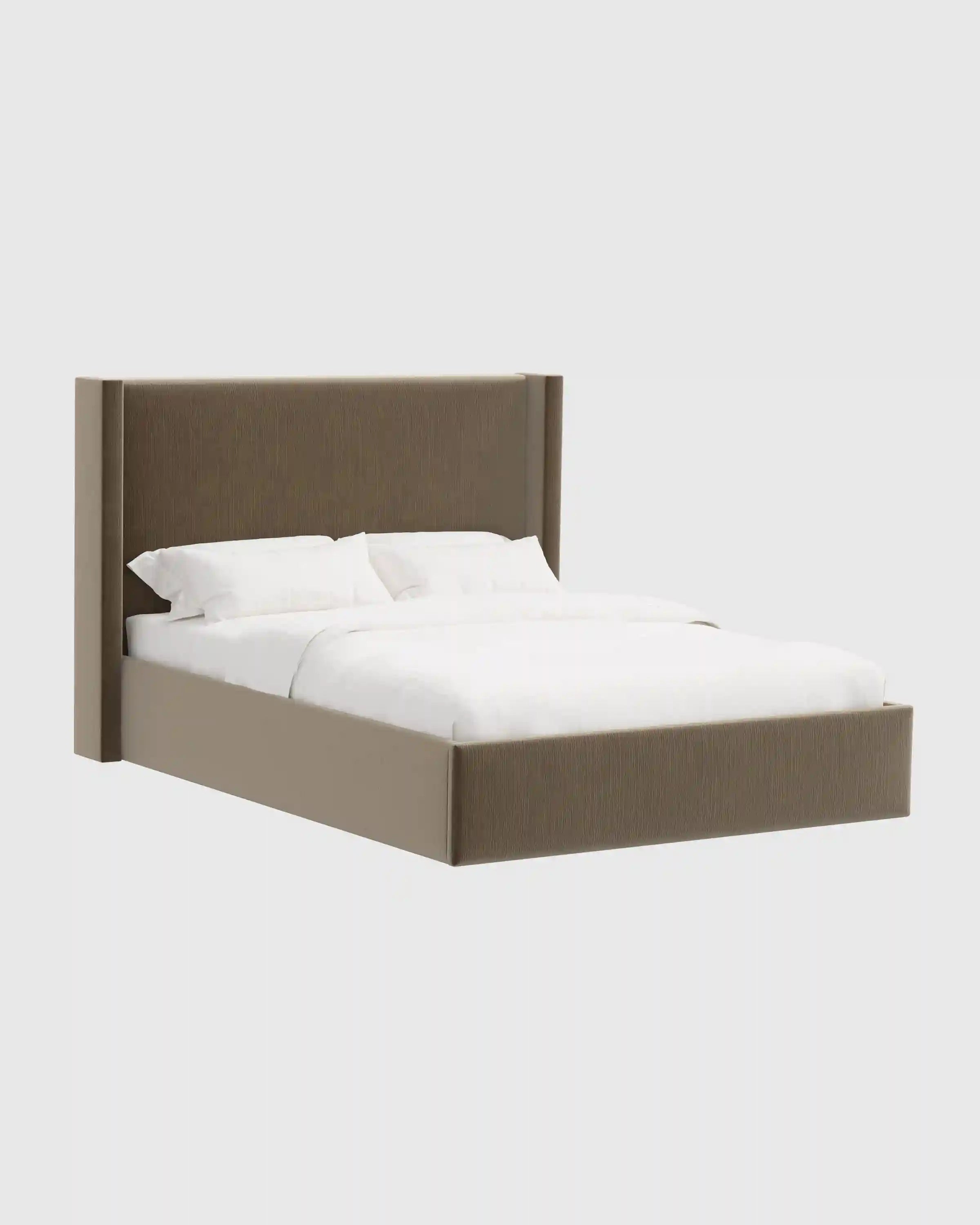 Wingback Bed in Performance Velvet