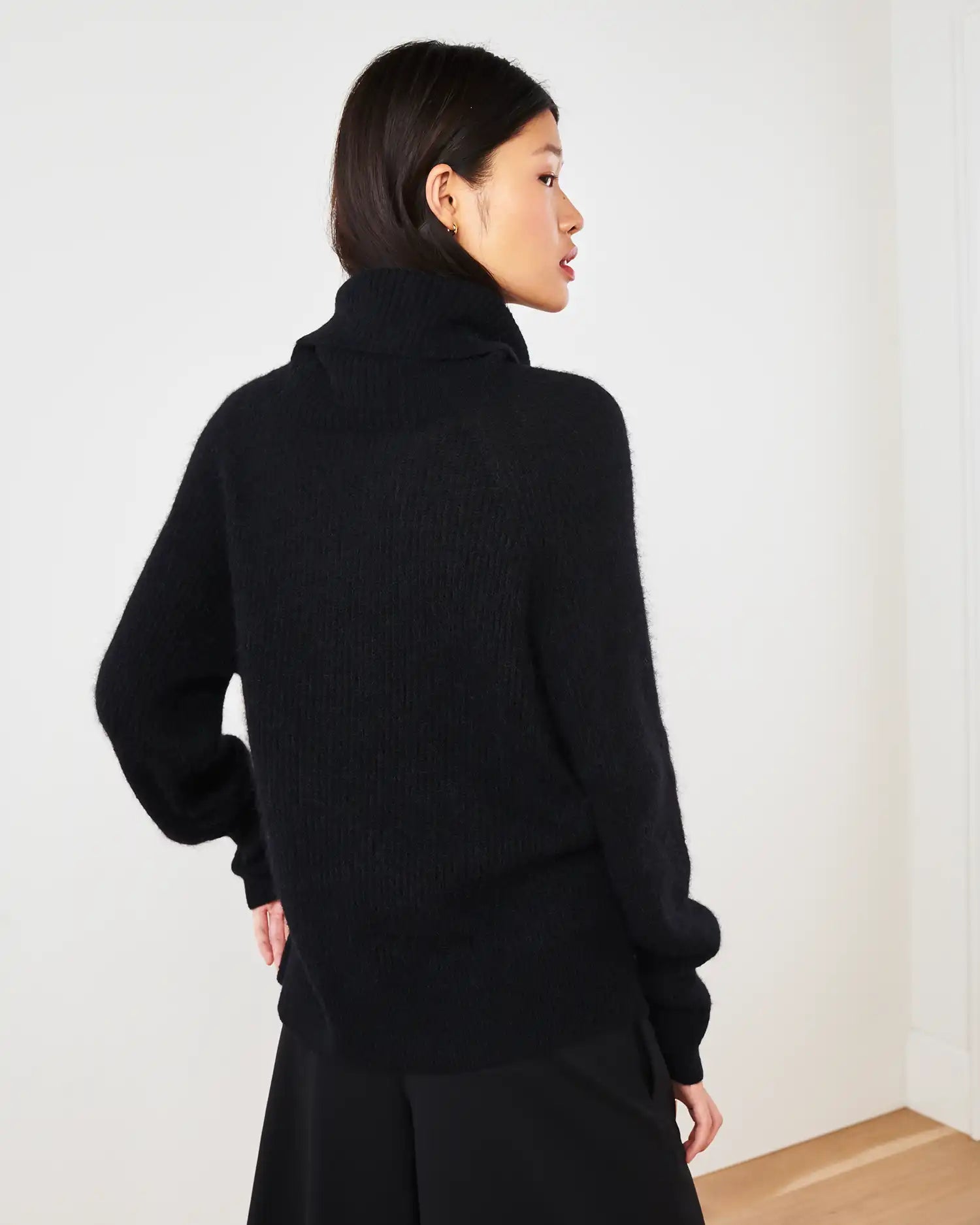 Baby Alpaca-Wool Turtleneck