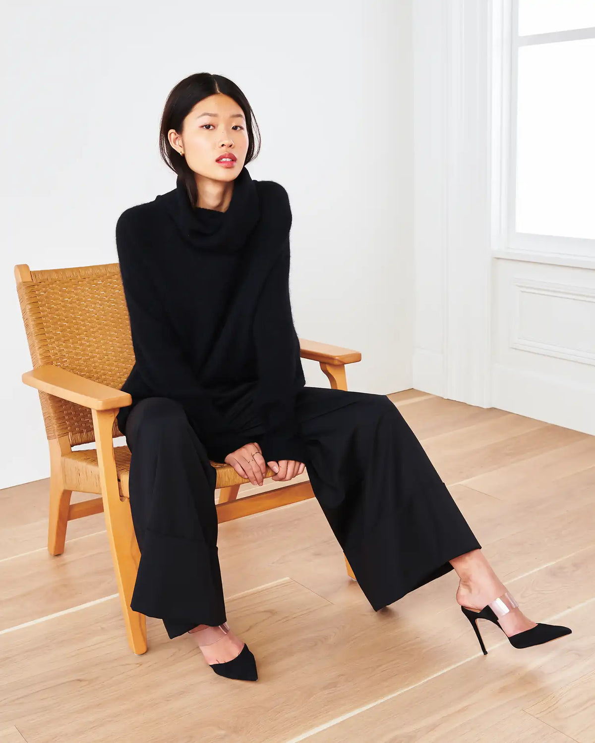 Baby Alpaca-Wool Turtleneck