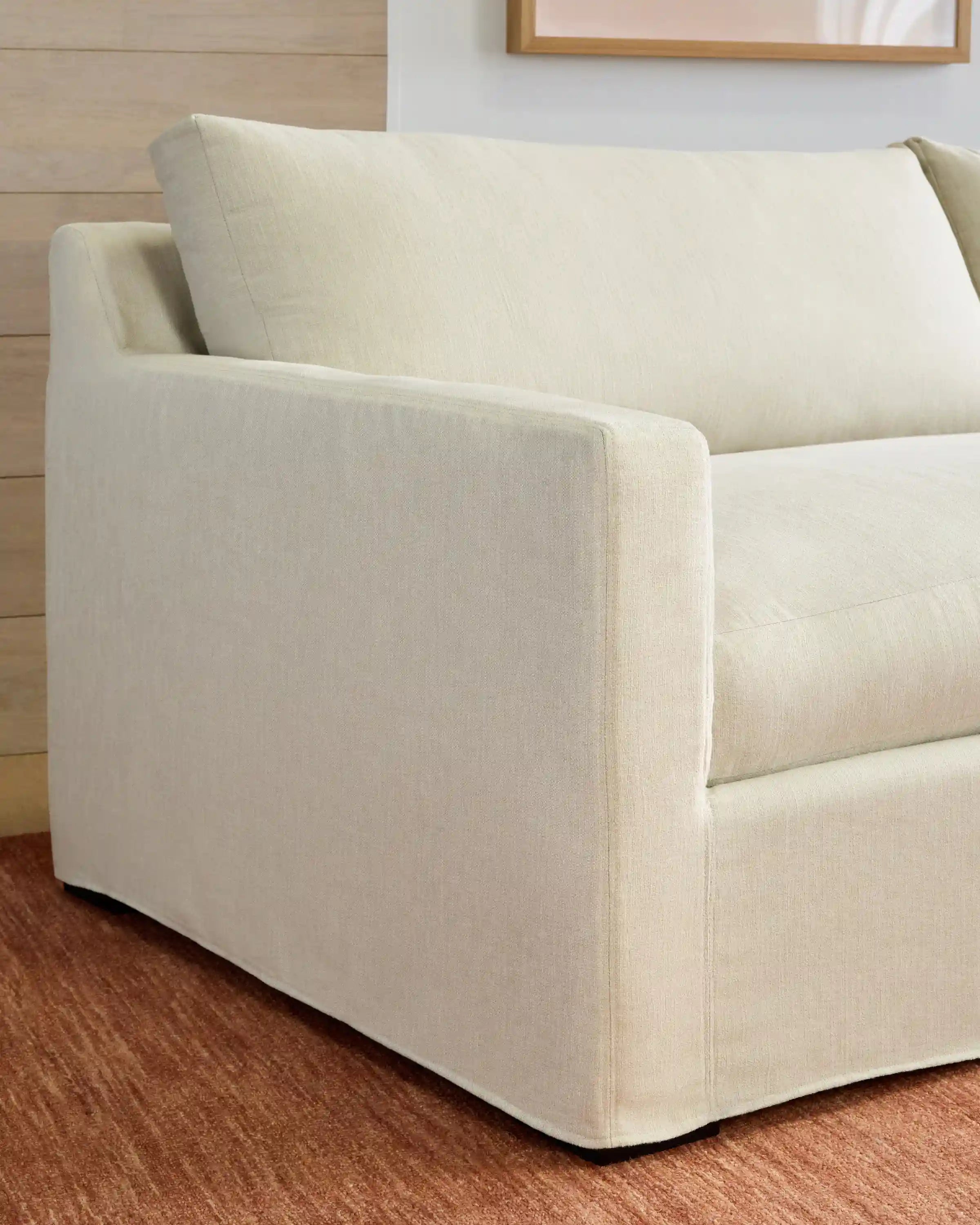 Ellery Slipcover Sofa in Performance Linen