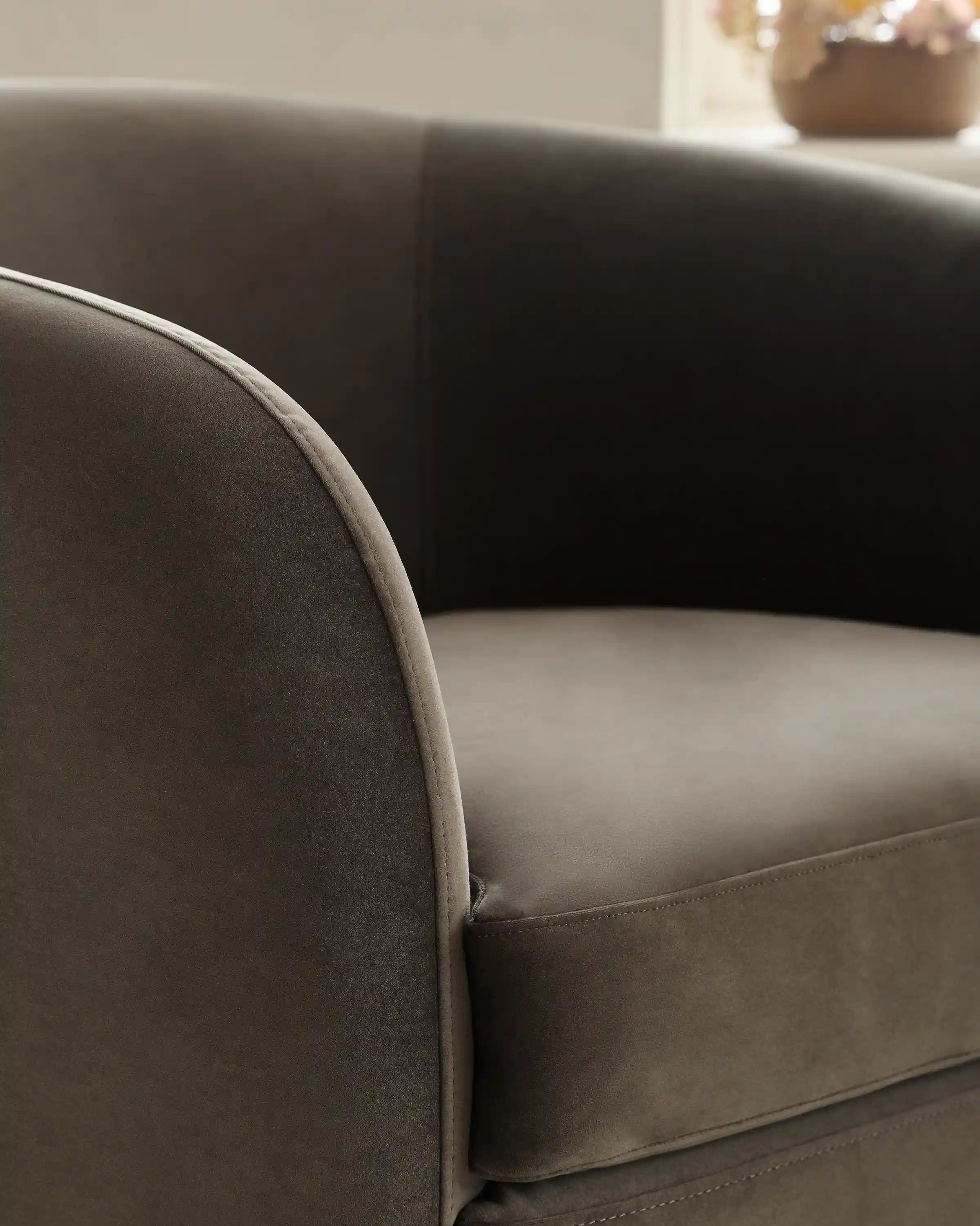 Performance Velvet Swivel Chair