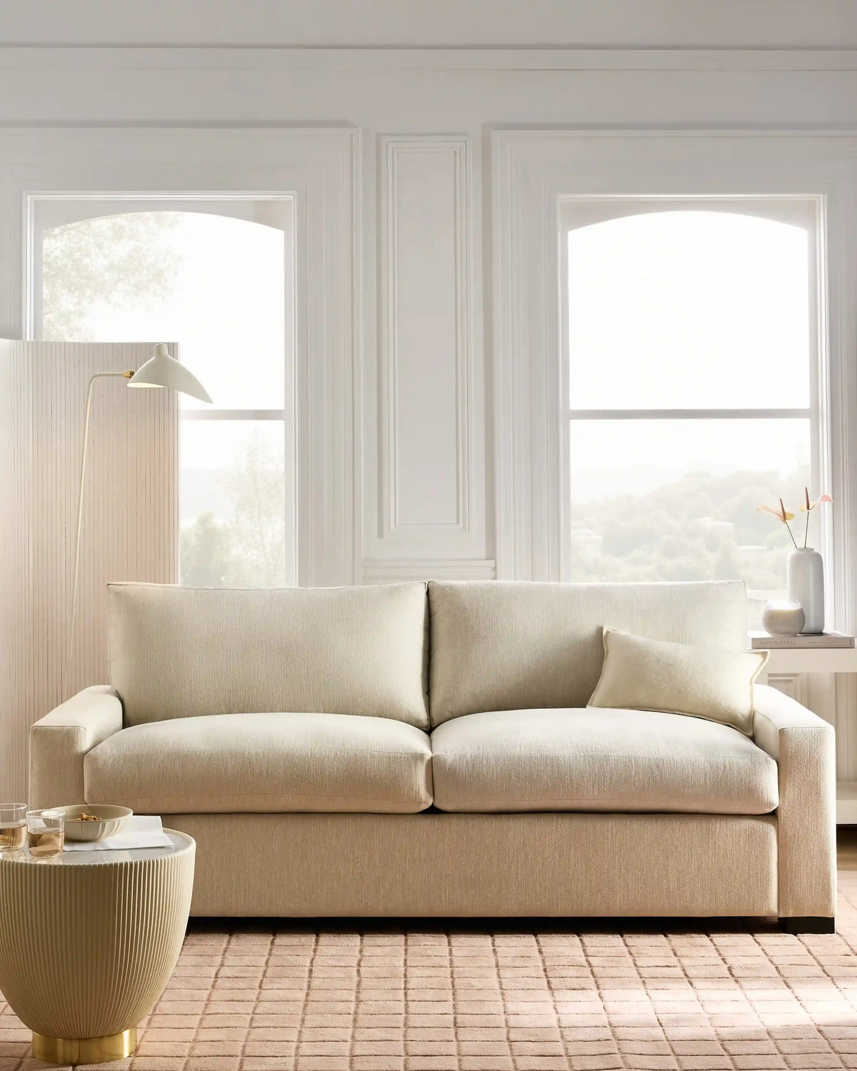 Stillman Sleeper Sofa in Performance Basketweave