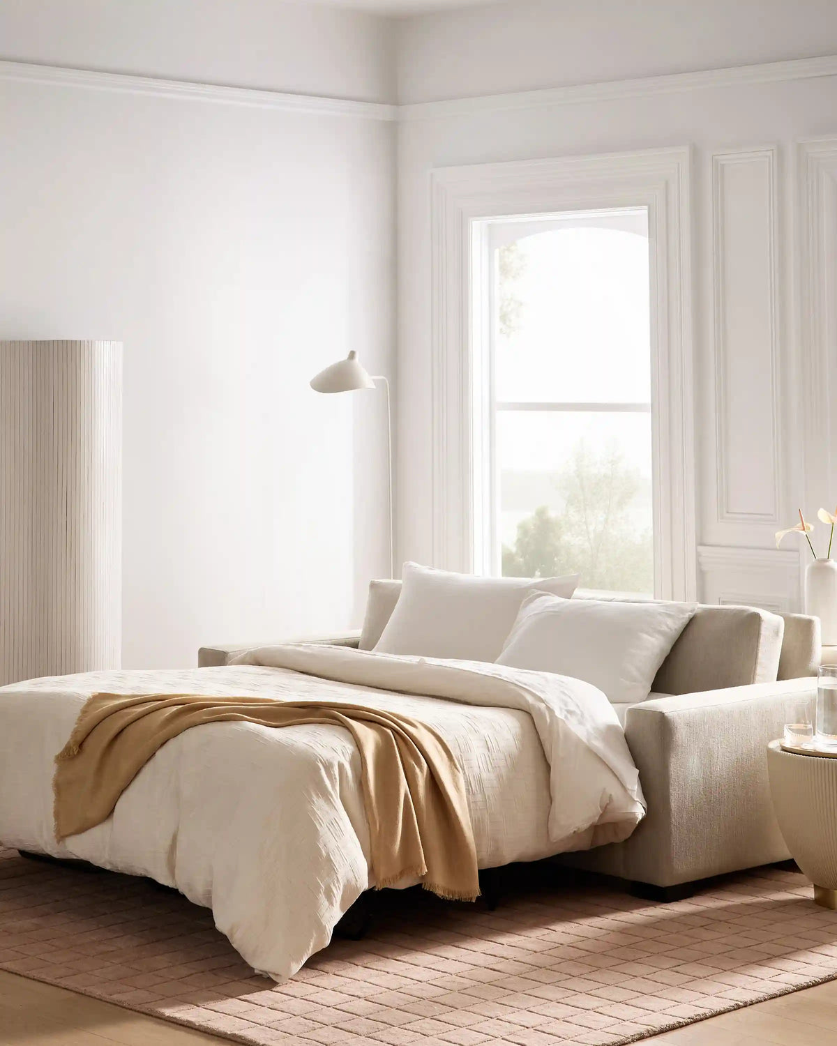 Stillman Sleeper Sofa in Performance Basketweave