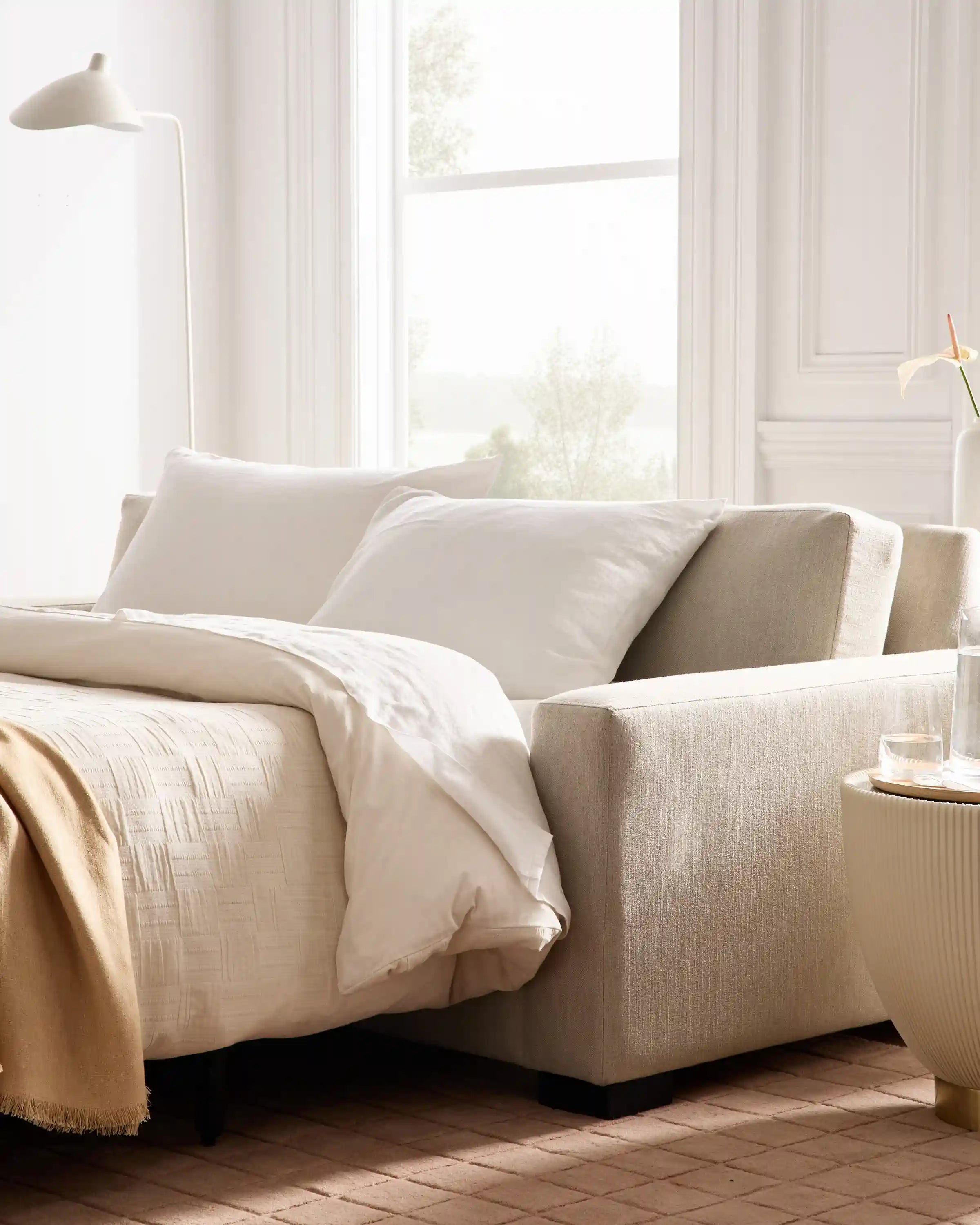 Stillman Sleeper Sofa in Performance Basketweave