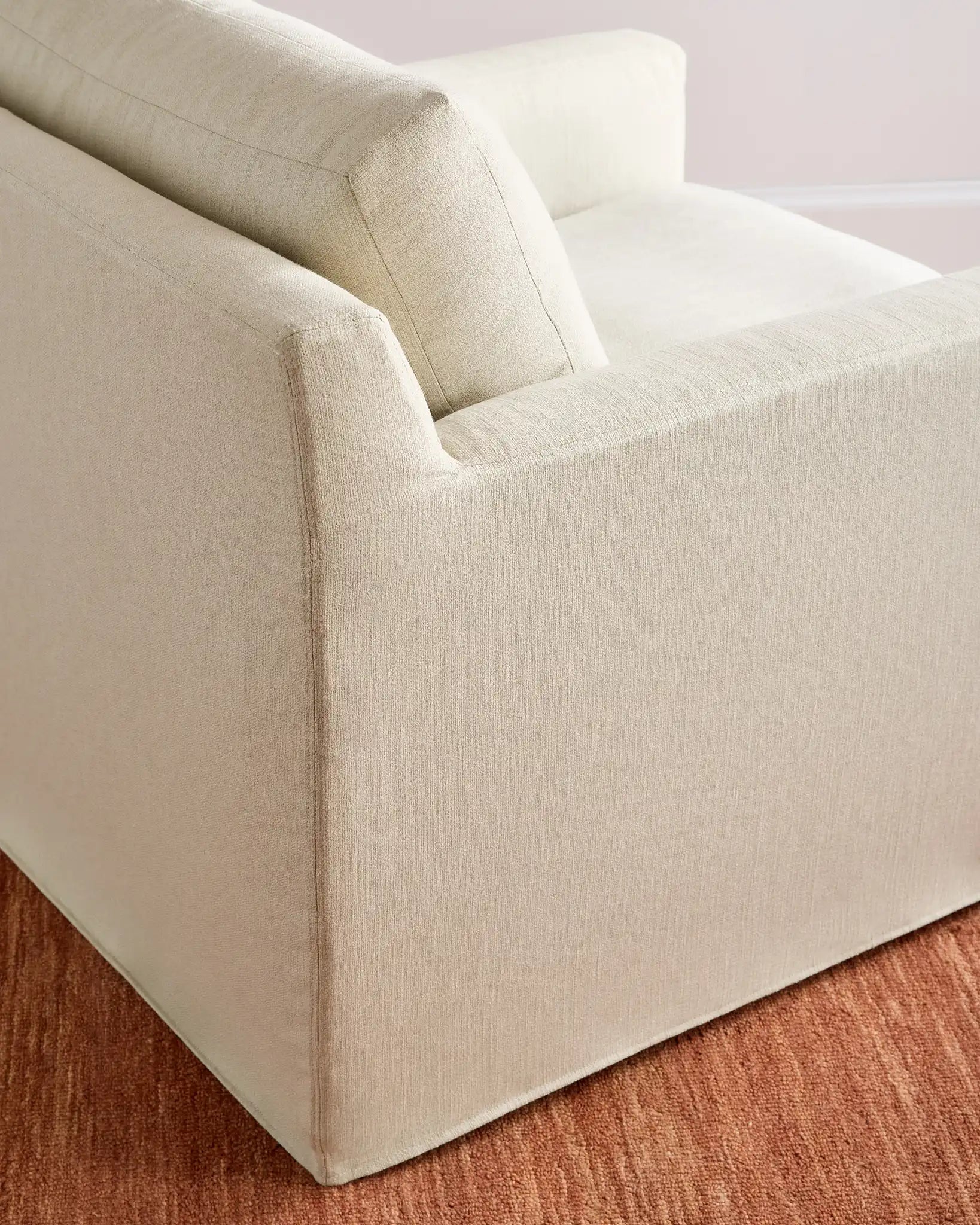 Ellery Slipcover Chair in Performance Linen