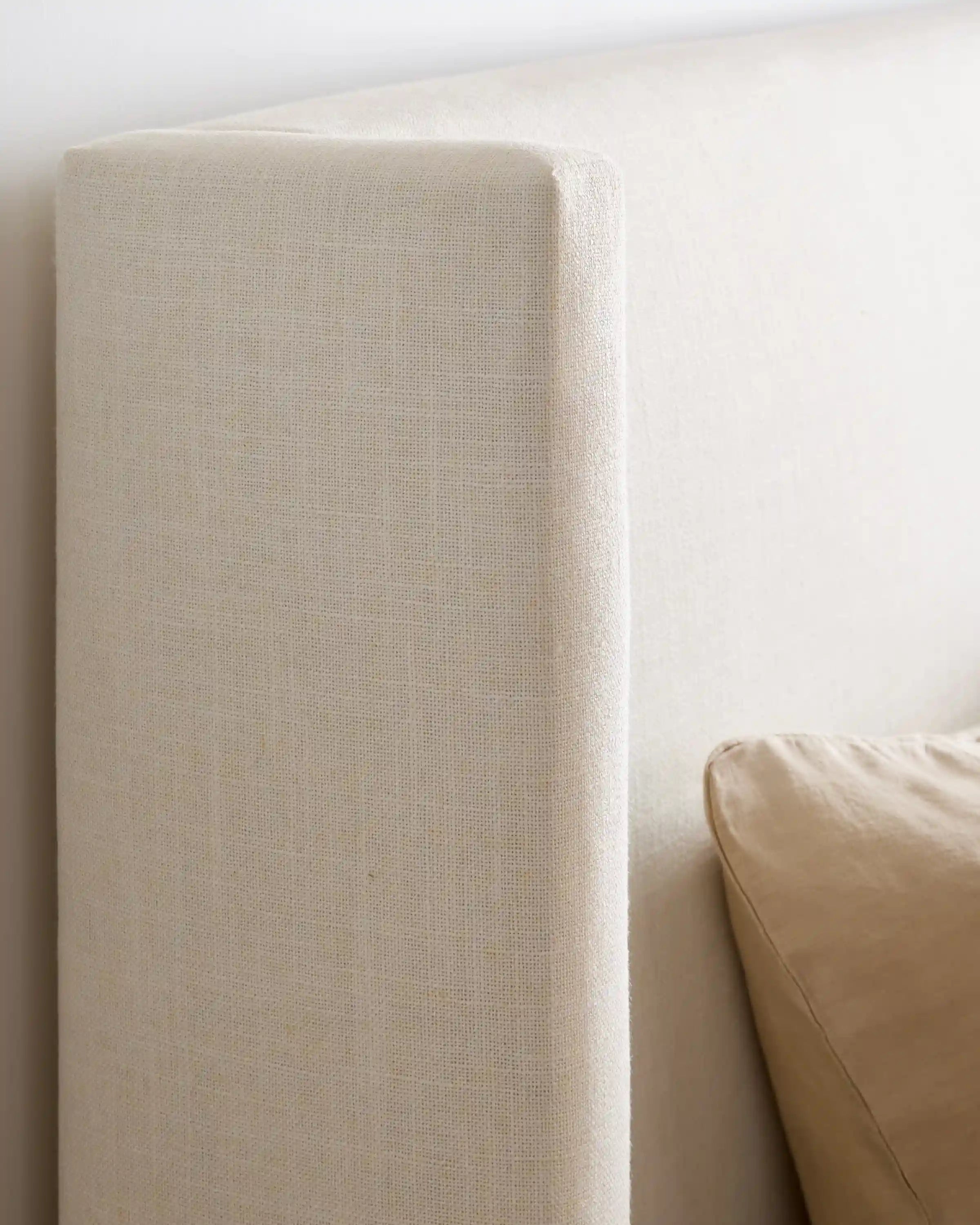Wingback Bed in Performance Linen Blend