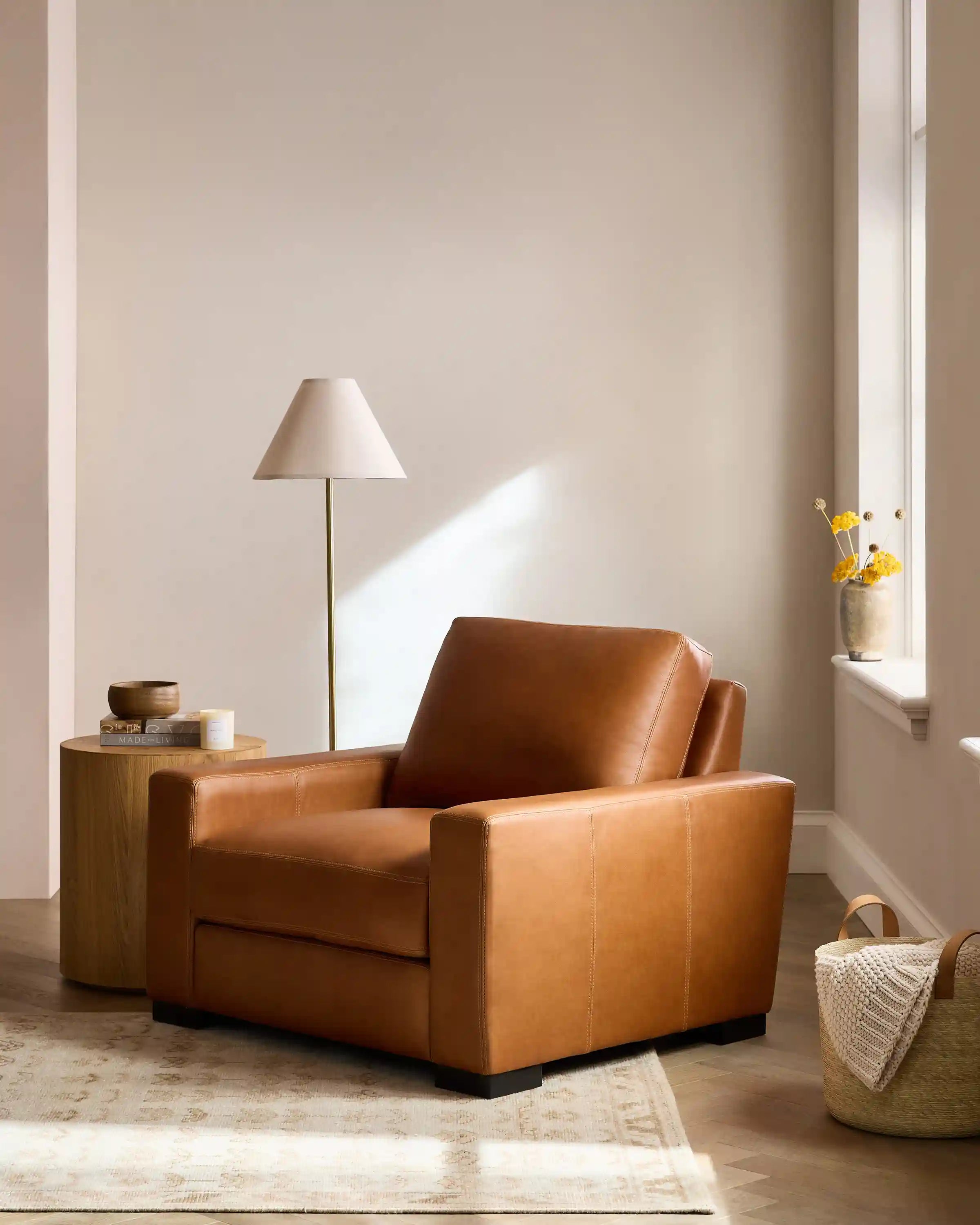 Stillman Accent Chair in Leather