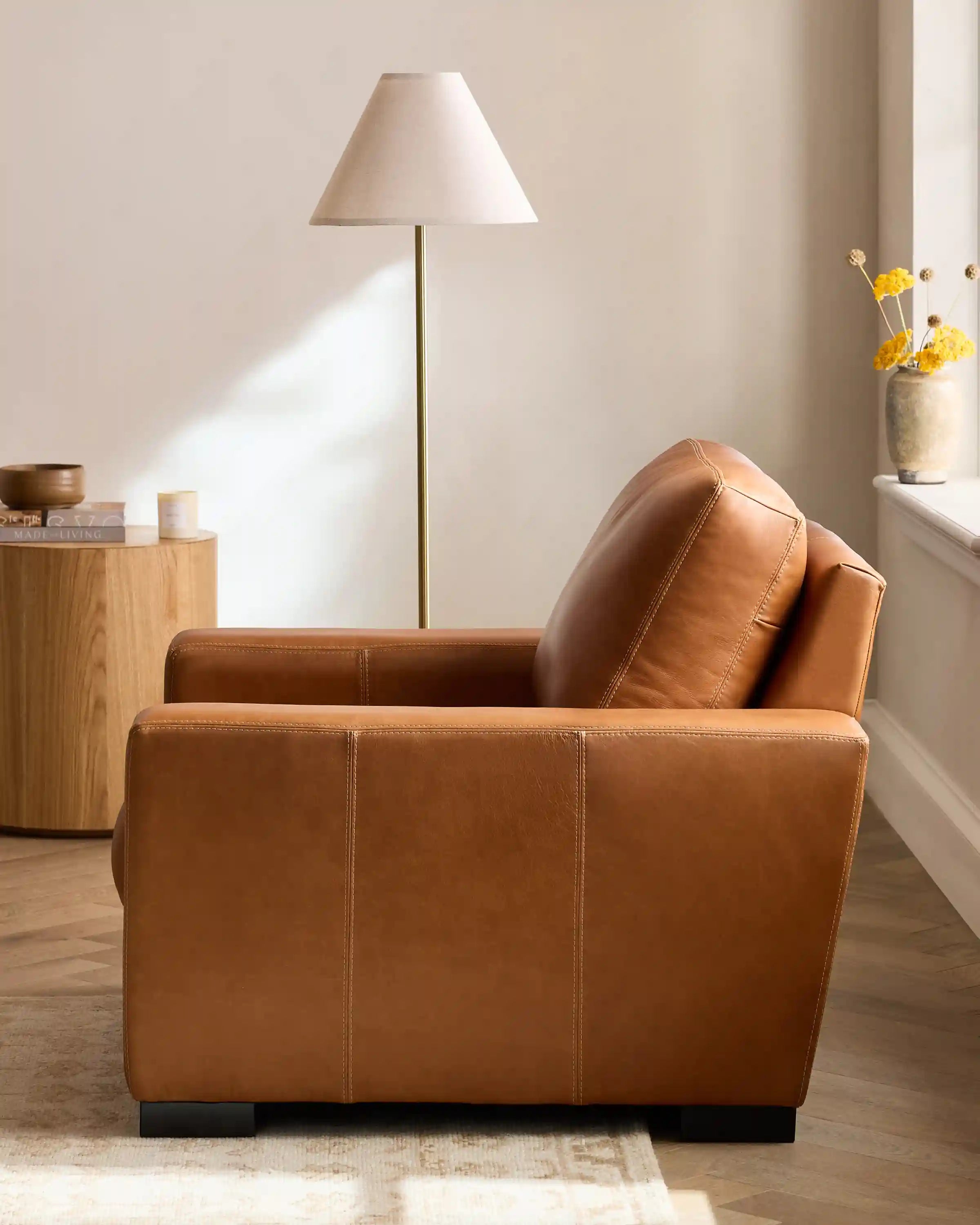 Stillman Accent Chair in Leather