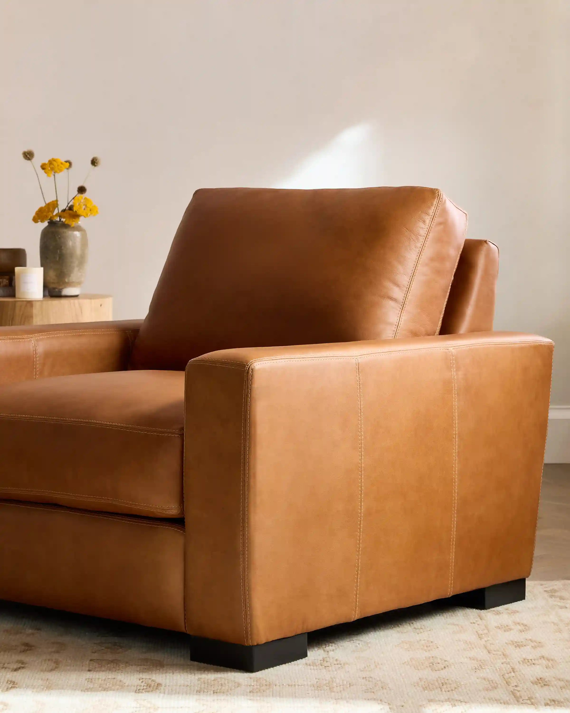 Stillman Accent Chair in Leather
