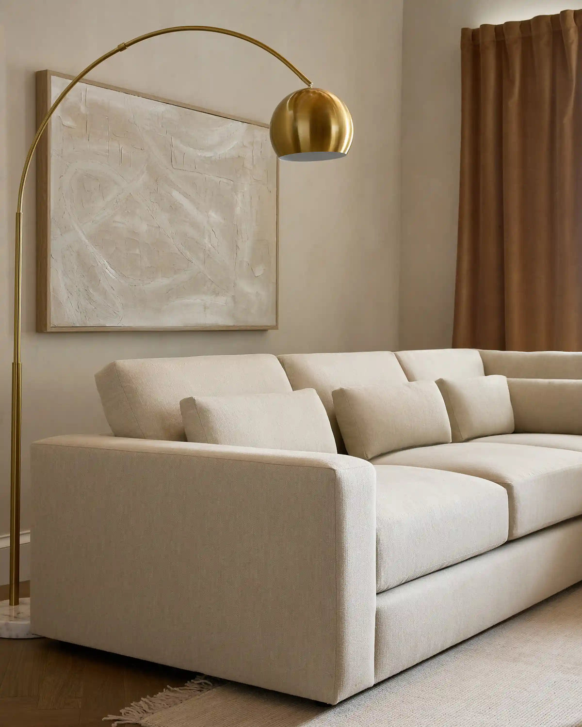 Ashford Deep Seat L Sectional in Performance Velvet