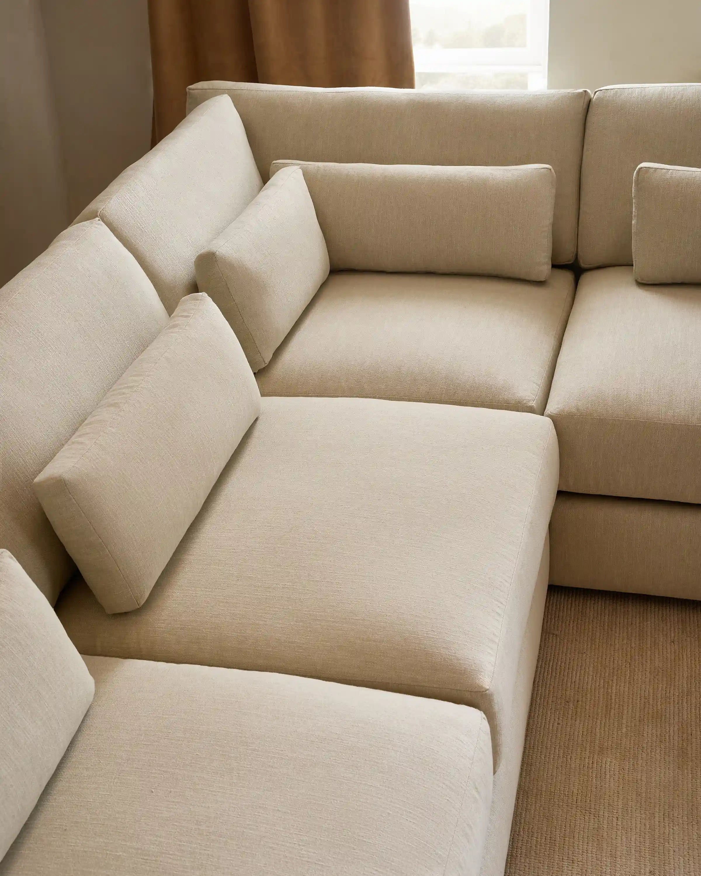 Ashford Deep Seat L Sectional in Performance Velvet