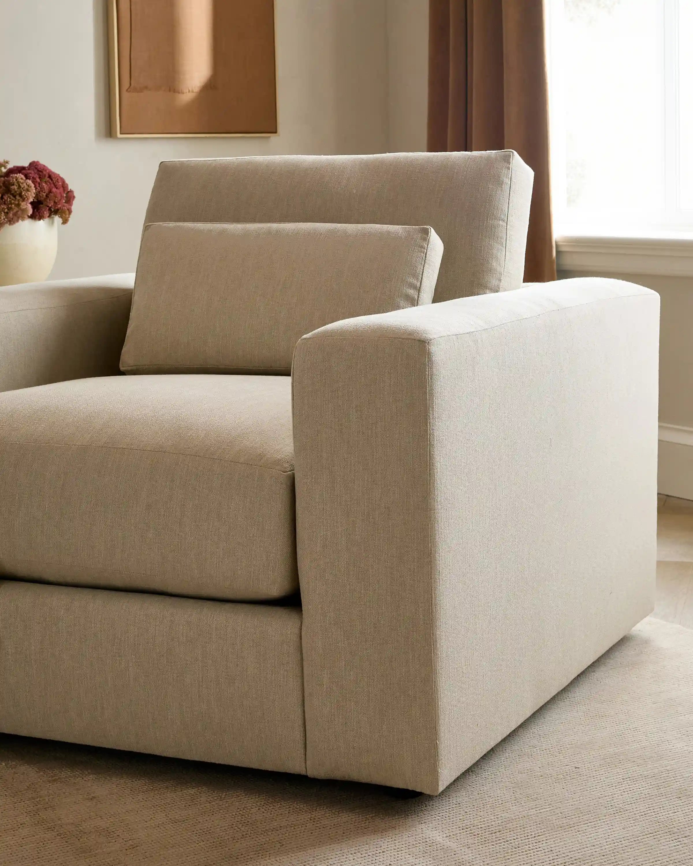 Ashford Deep Seat Chair and a Half in Performance Velvet