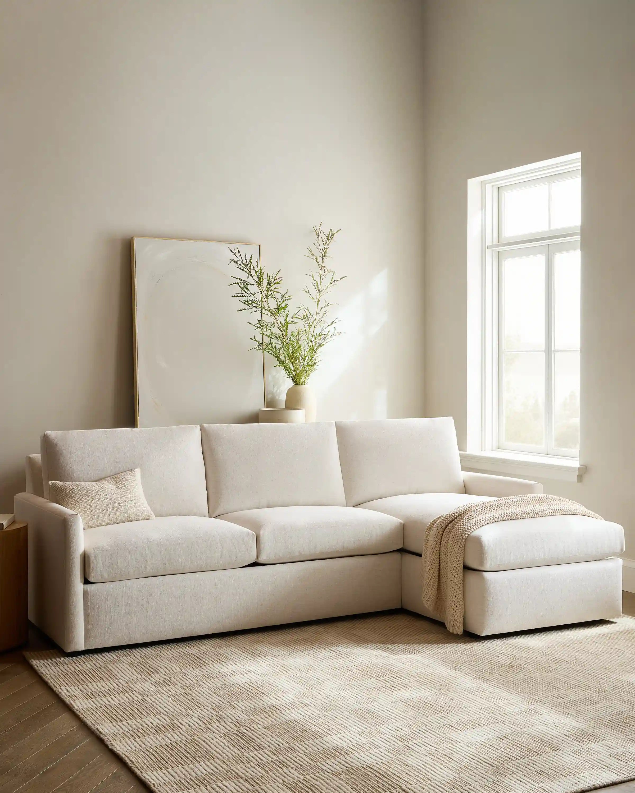 Brennan Chaise Sectional in Performance Velvet