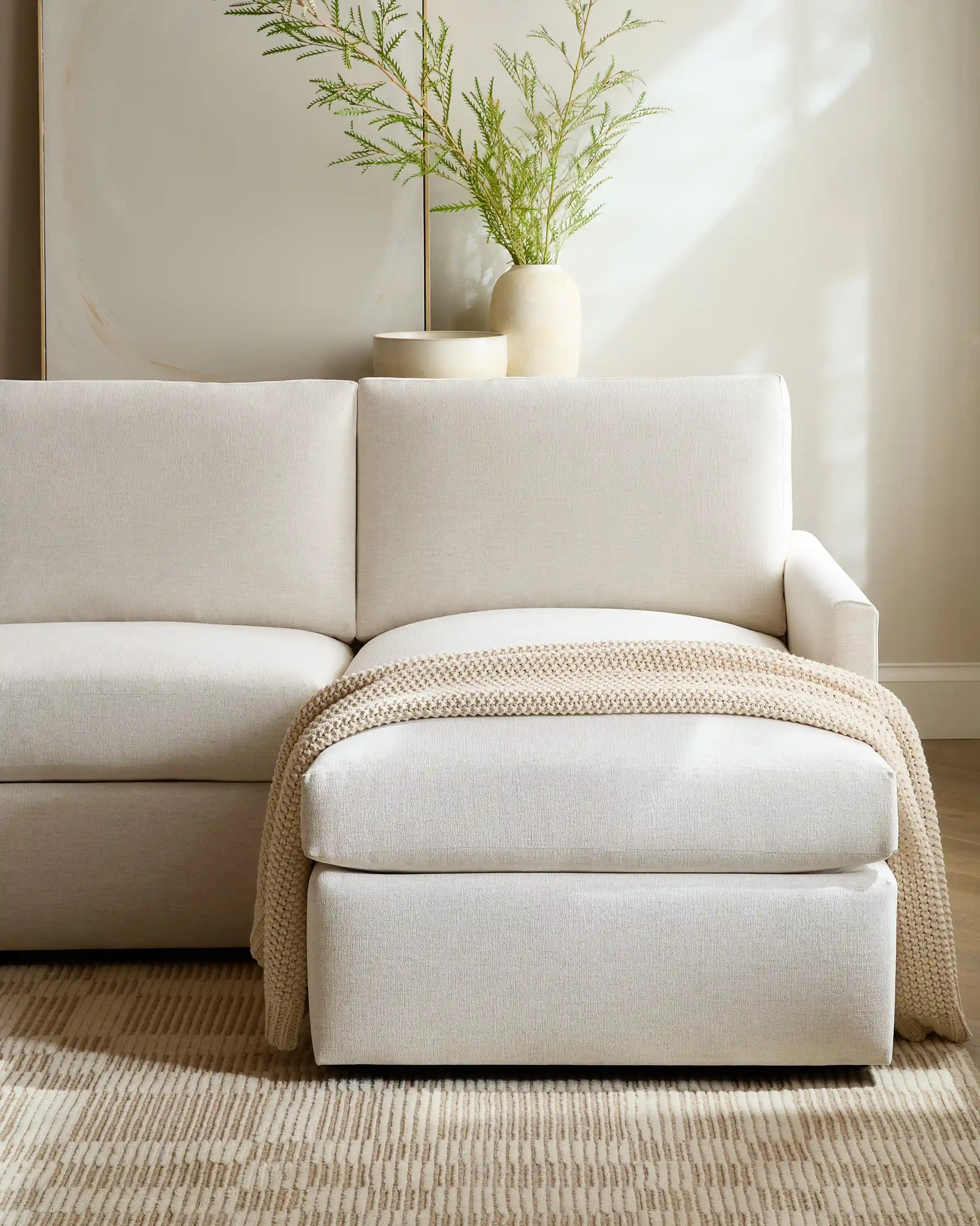 Brennan Chaise Sectional in Performance Velvet