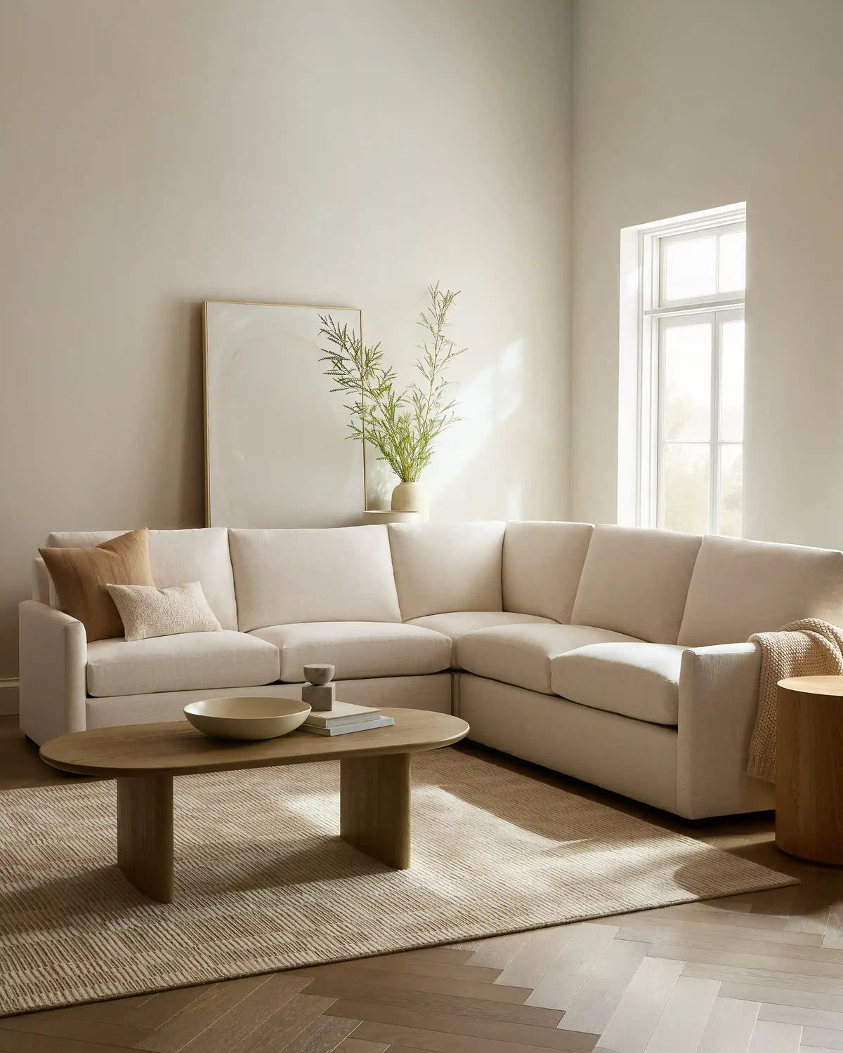 Brennan L Sectional in Performance Velvet