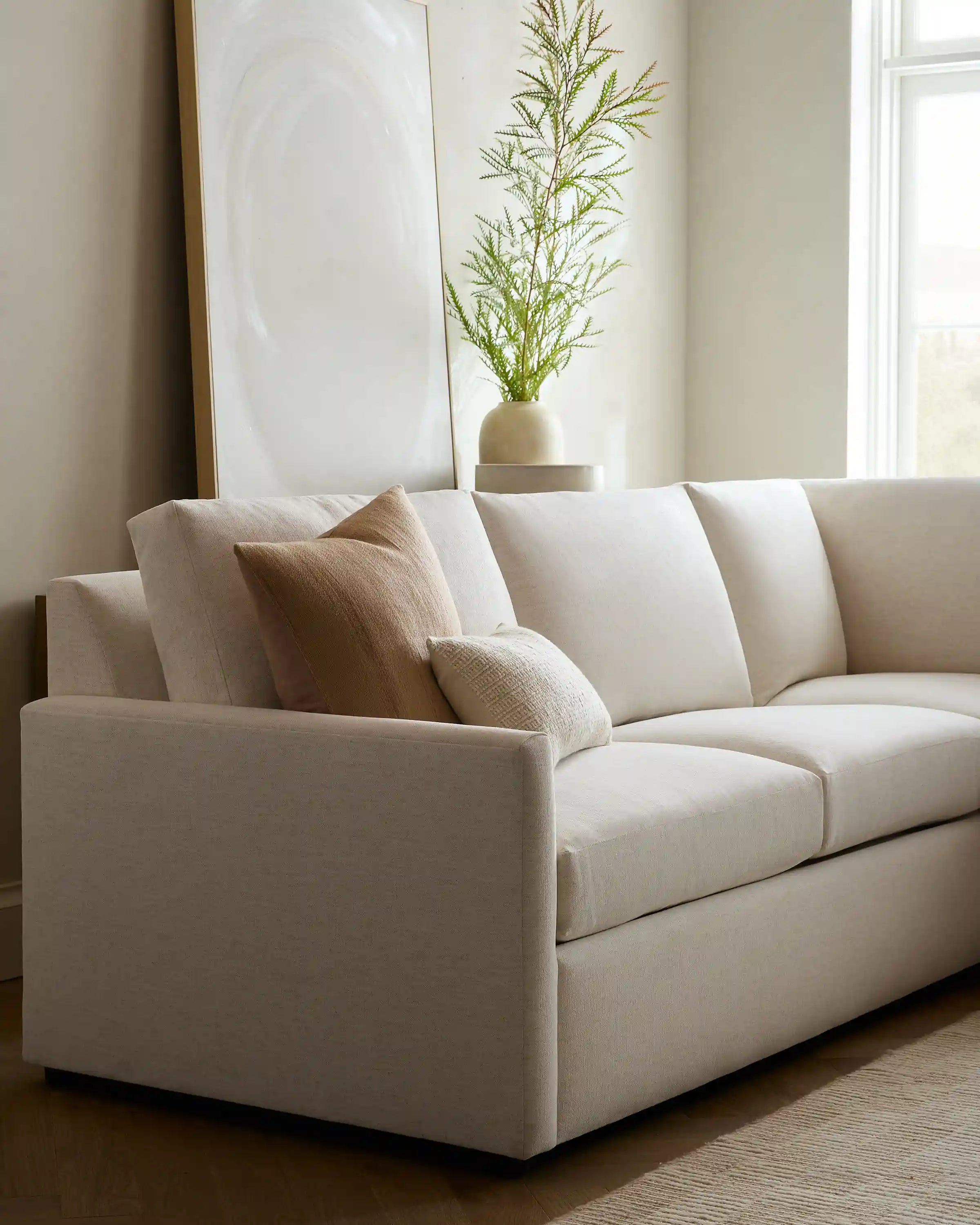 Brennan L Sectional in Performance Velvet