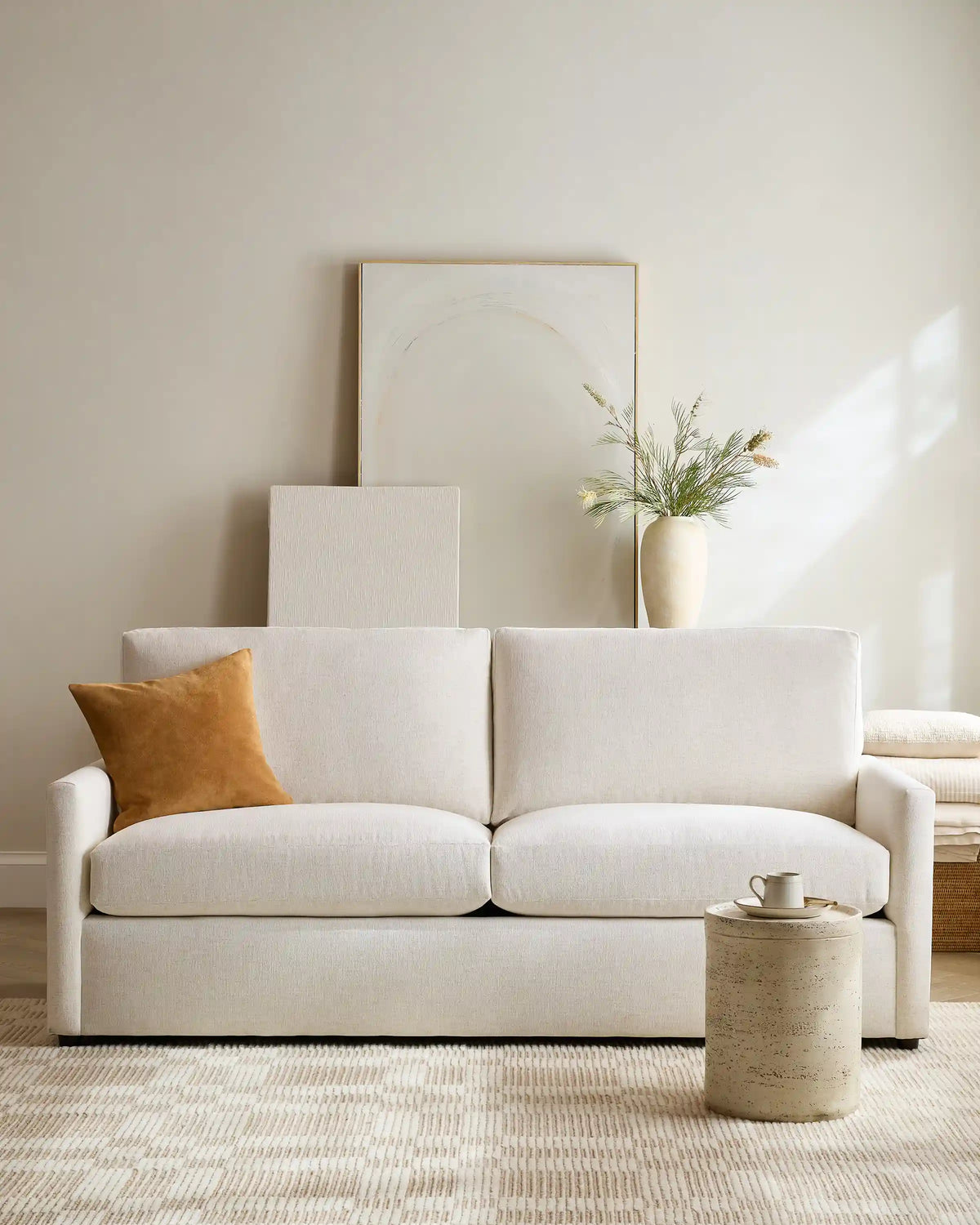 Brennan Sleeper Sofa in Performance Basketweave