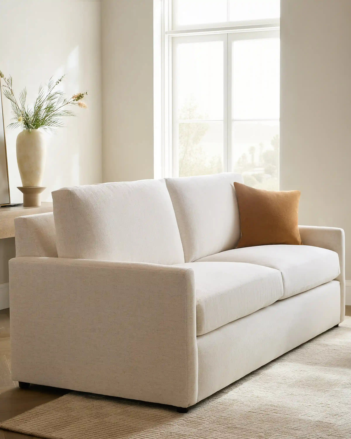 Brennan Sleeper Sofa in Performance Basketweave