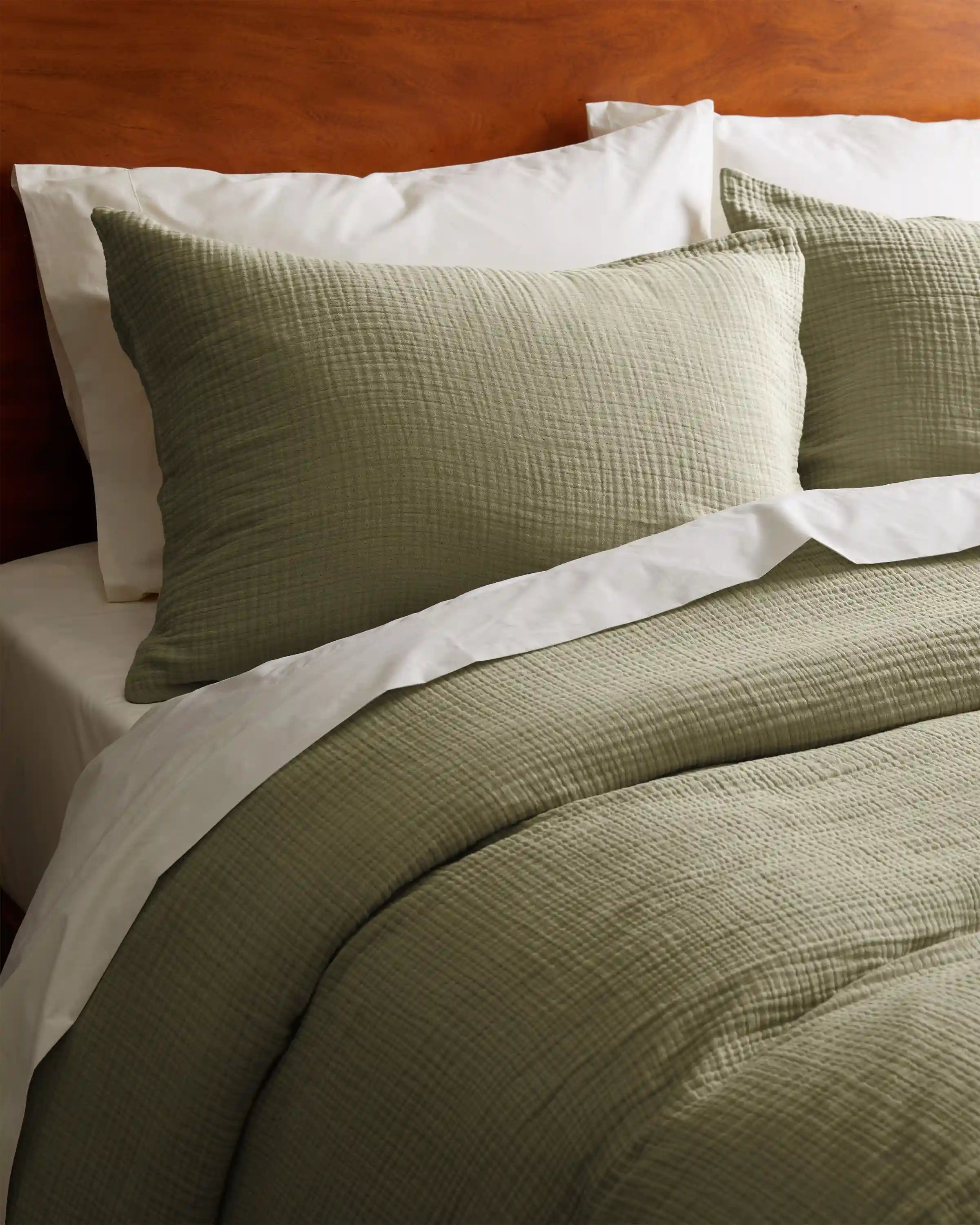 Organic Cotton Gauze Sham Set